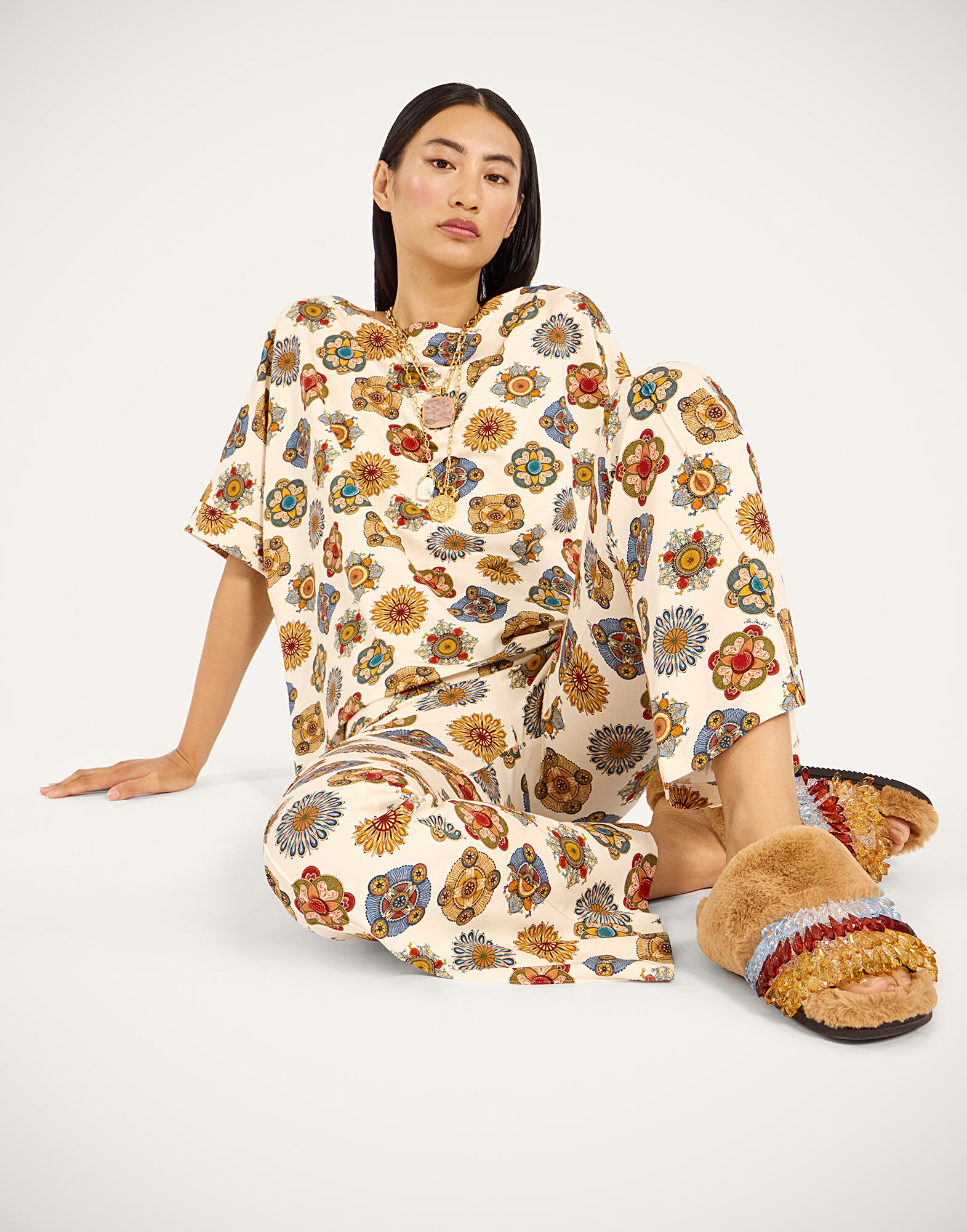 La DoubleJ Meditation Pants Nucleus Off White TRO0147JER020NUC01WH05