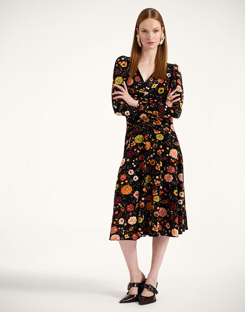 La DoubleJ Vaudeville Dress Botticelli Black DRE0772VEL006CEL01BL01