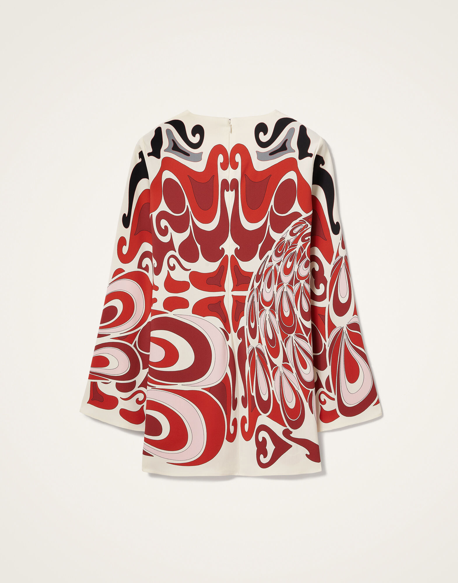 La DoubleJ Mini Supremes Swing Dress Phoenix Plac&eacute;e Ivory DRE0619VIS011PHO01WH04