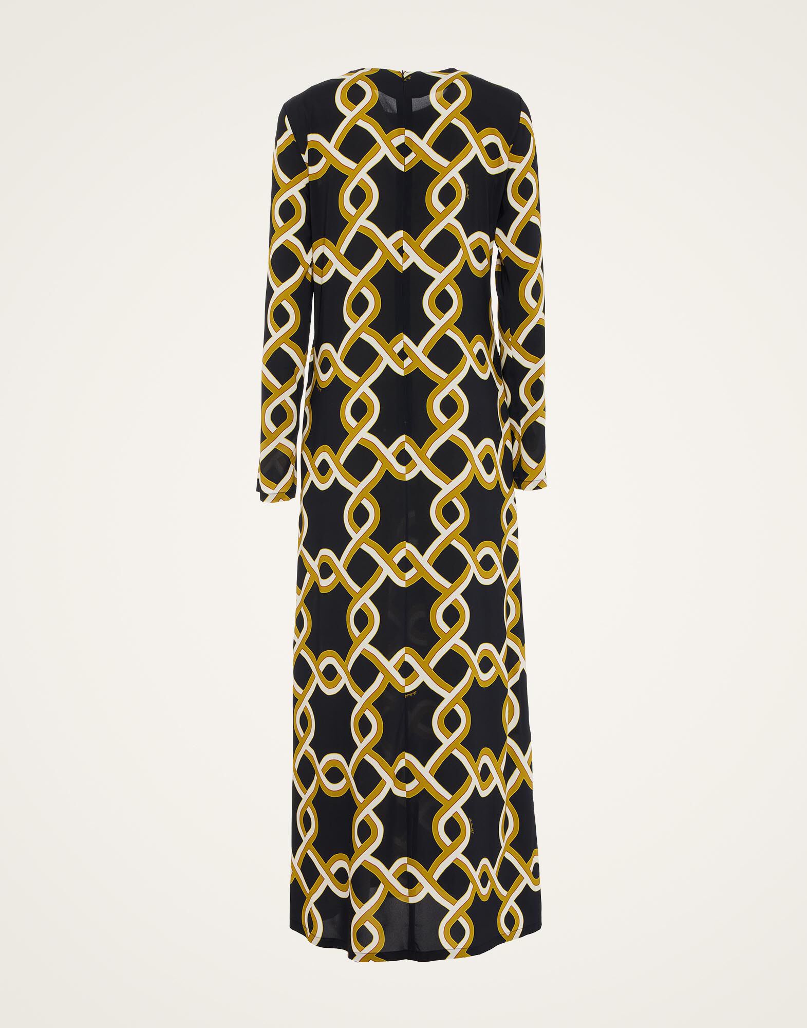 La DoubleJ Long Sleeve Swing Dress Tackle Black DRE0184VIS001TAC01BL01