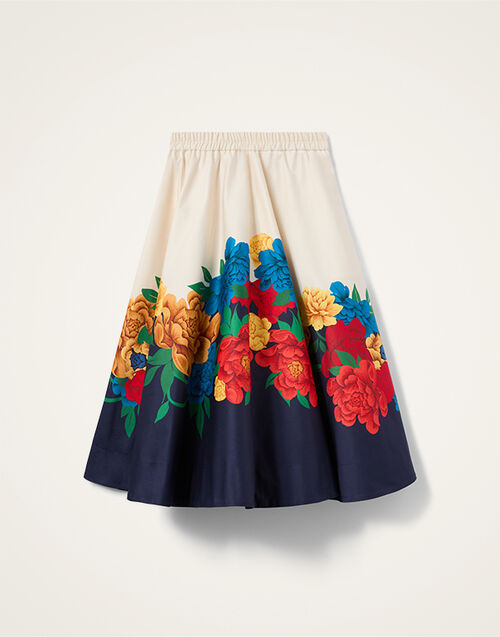 La DoubleJ Ballerina Skirt Princess Peony Plac&eacute;e Ivory SKI0199COT094PPE02WH04