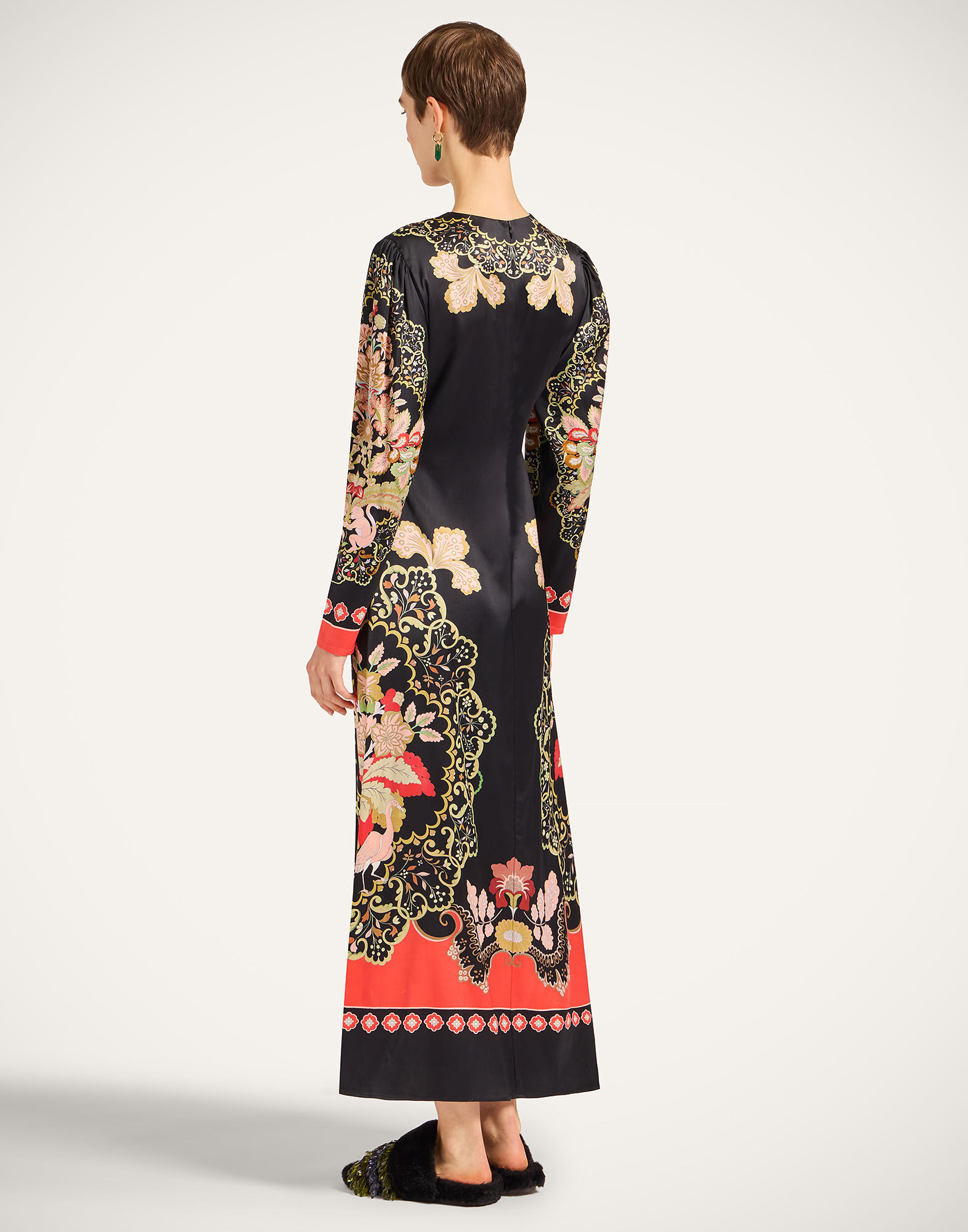 La DoubleJ Clingy Swing Cornucopia Plac&eacute;e Black DRE0762VIS023CRN03BL01