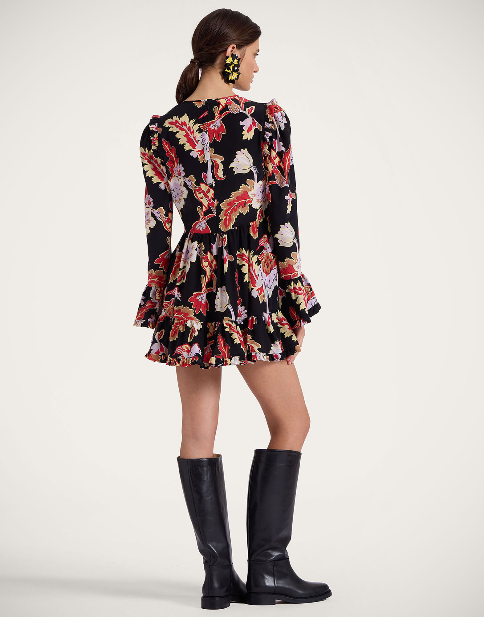 La DoubleJ Short Visconti Dress Lark Black DRE0074CRE001LAR01BL01