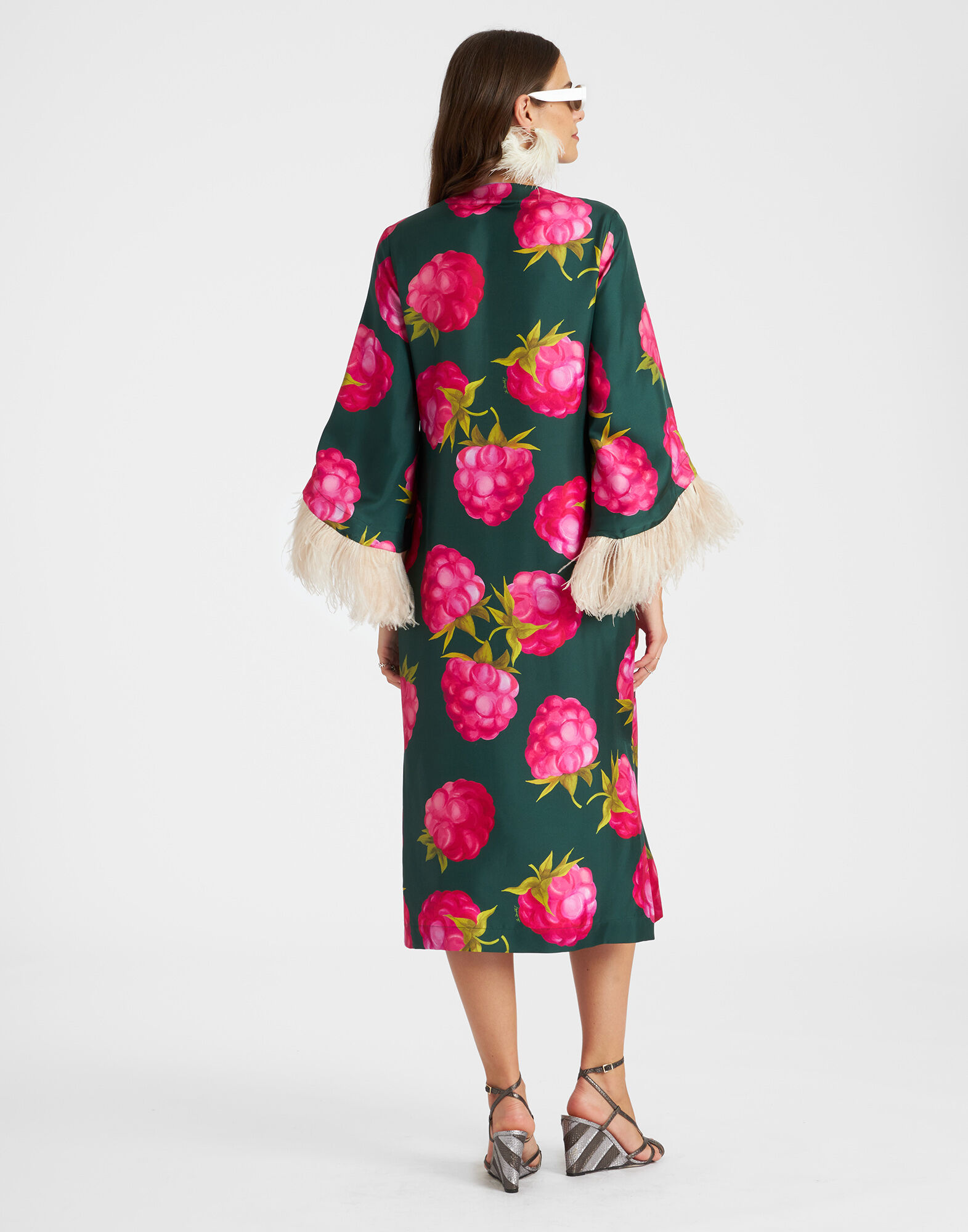 La DoubleJ The Kaftan Lampone Emerald DRE0552SIL001FMB01GR04