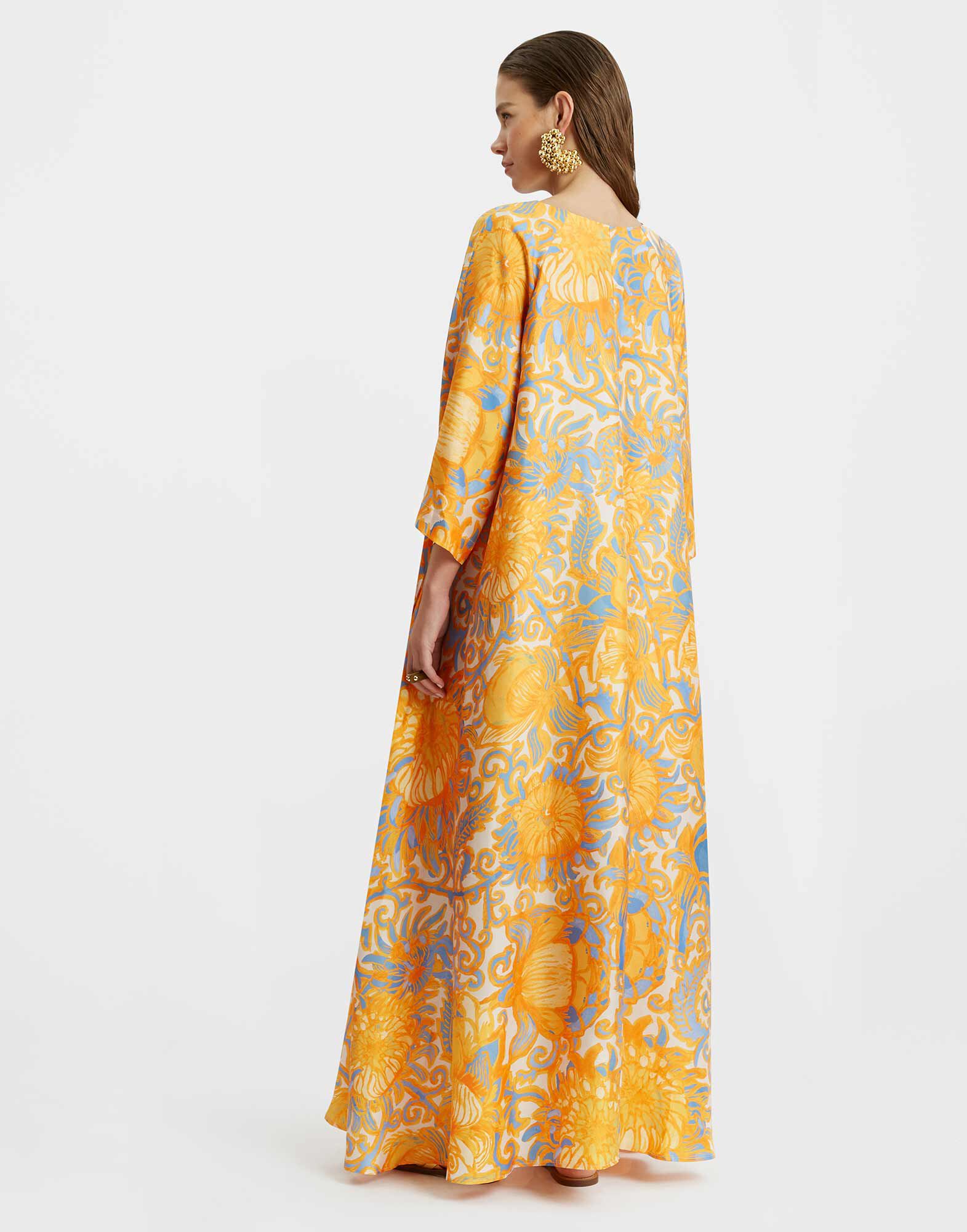 La DoubleJ Muumuu Dress Anemone Orange DRE0308SIL001ANE01OR02