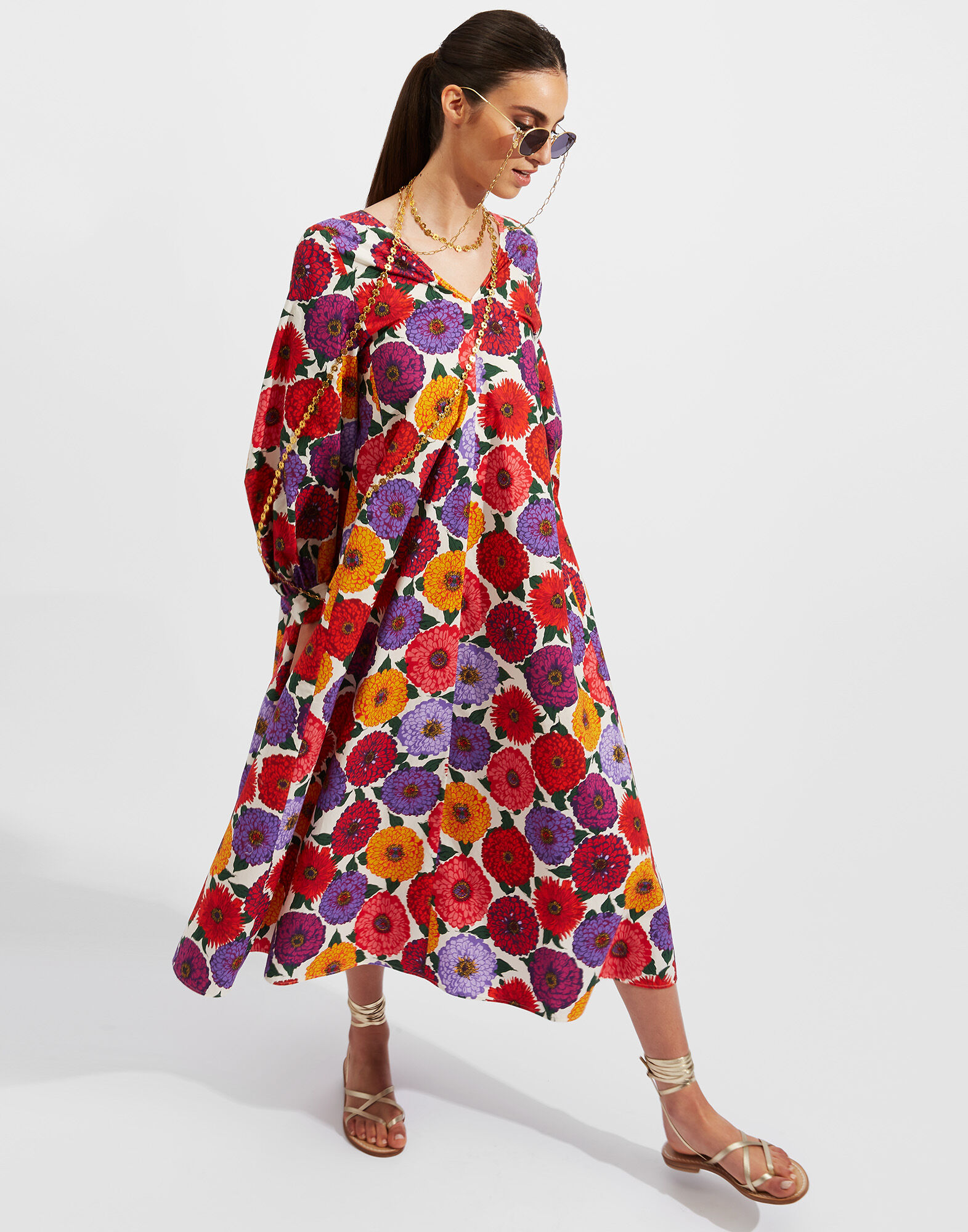 La DoubleJ Bali Dress Zinnie DRE0279COT001ZIN0001