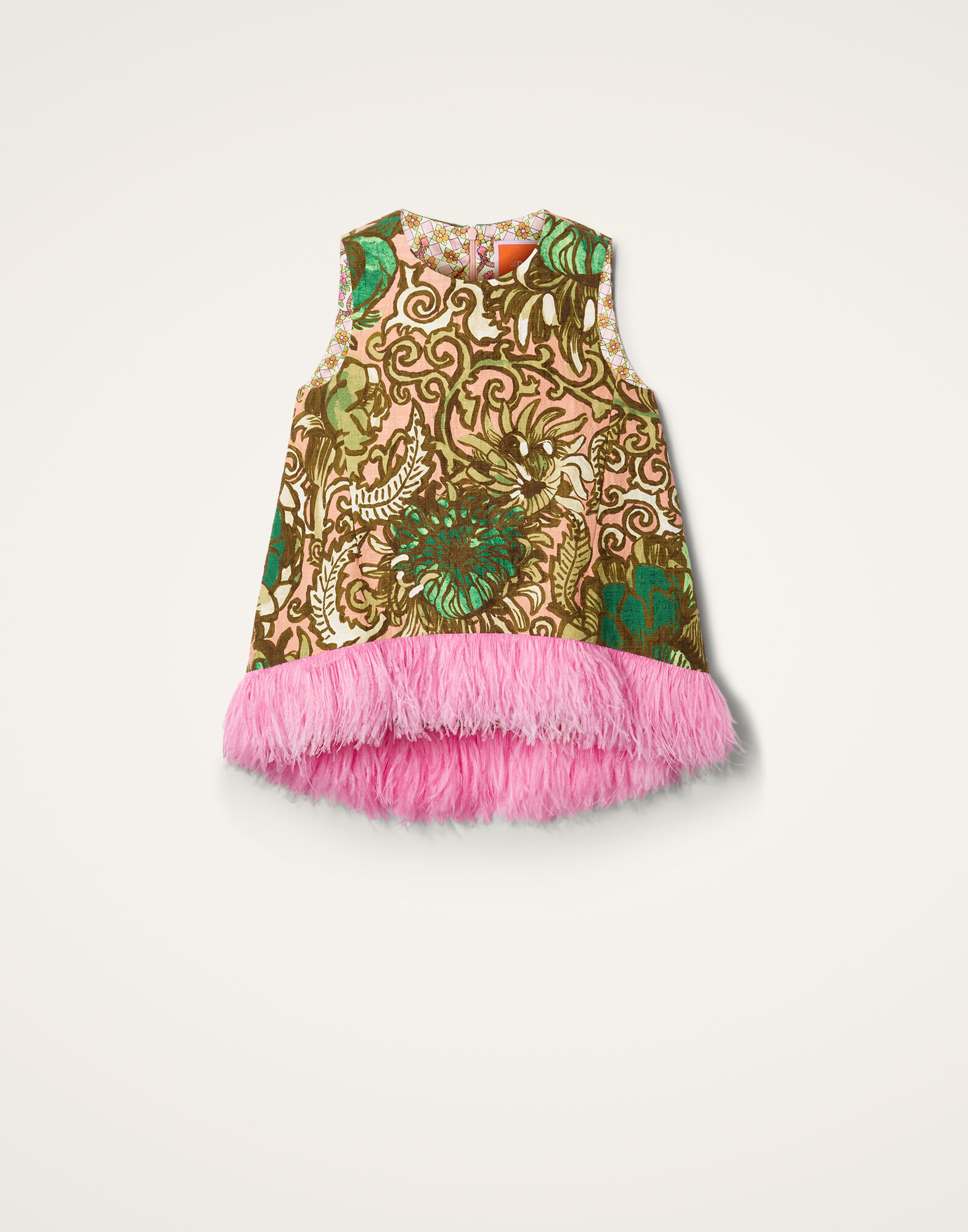 La DoubleJ La Scala Top (With Feathers) Anemone Pink TOP0013COT005ANE02GR05