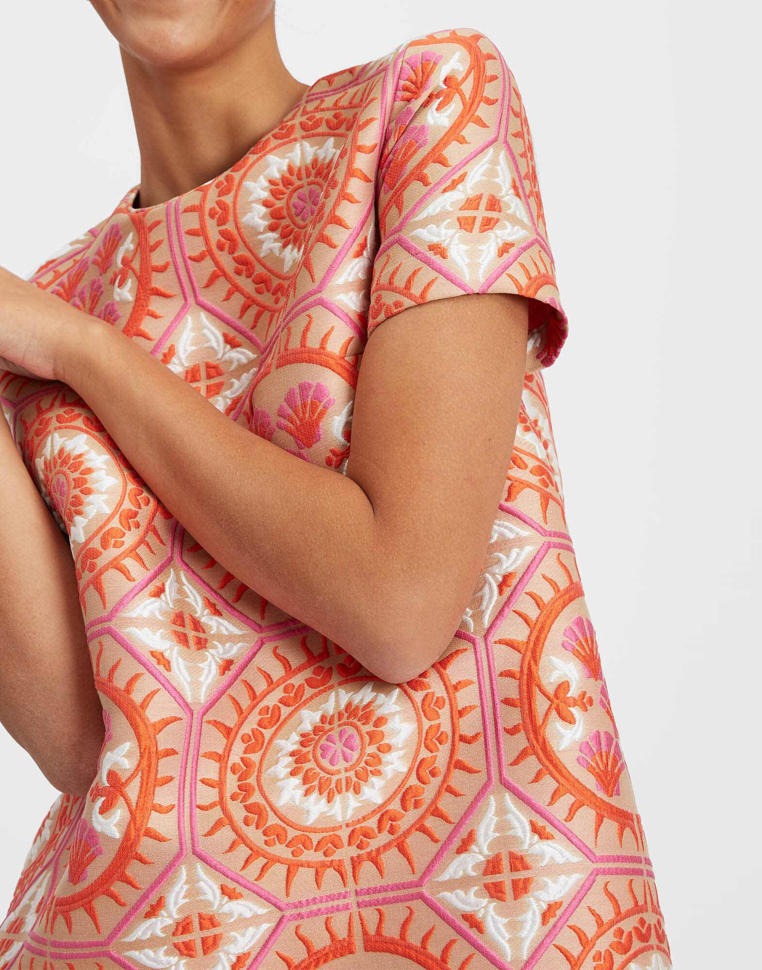 La DoubleJ Mini Swing Dress Sun Orange DRE0658JCQ074SUN01OR02