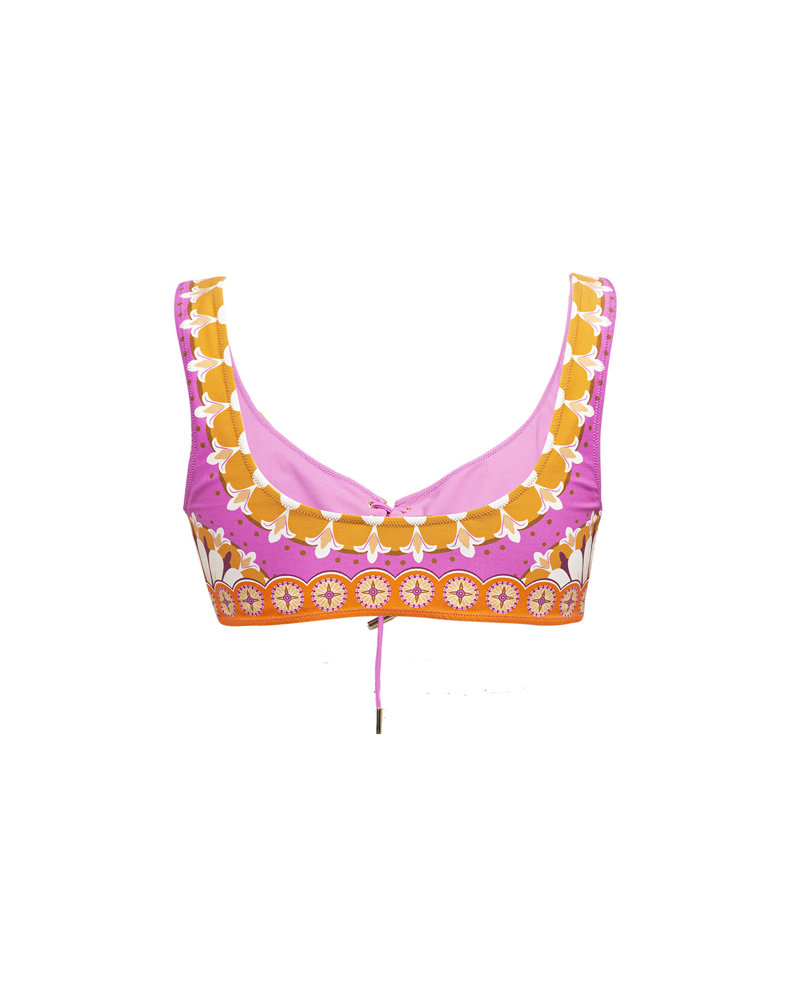 La DoubleJ Sunset Bikini Top Napoli Plates Placed Hot Pink SWI0046LYC006NAP02PI01