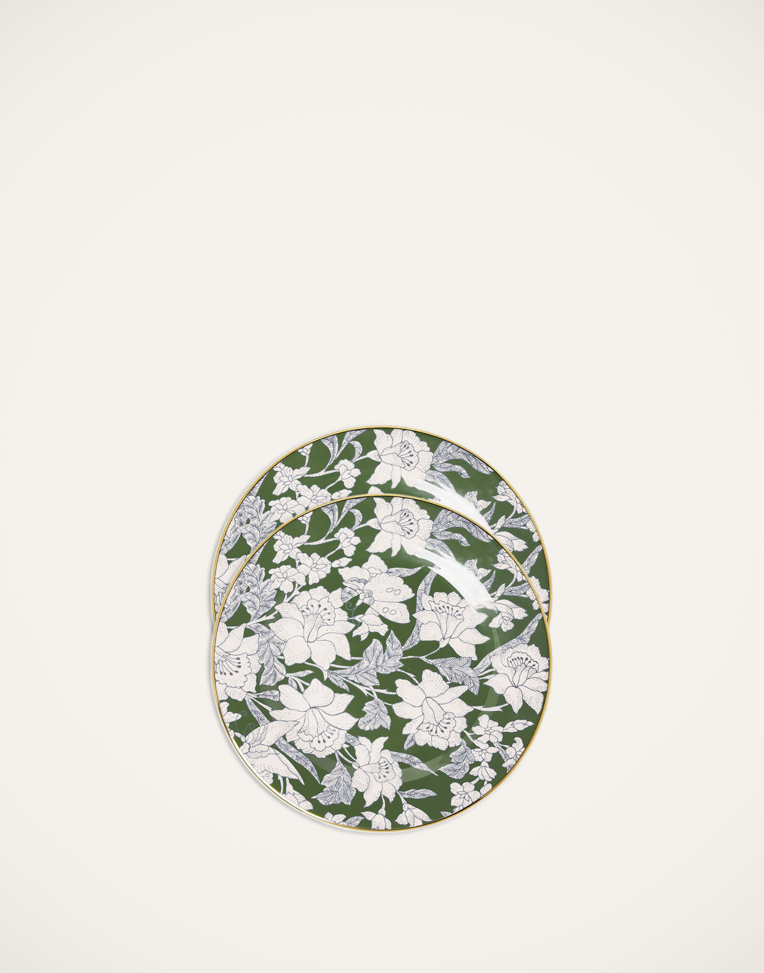 La DoubleJ Dessert Plates Set Of 2 Lilium Avorio DIS0063CER001LIL0008