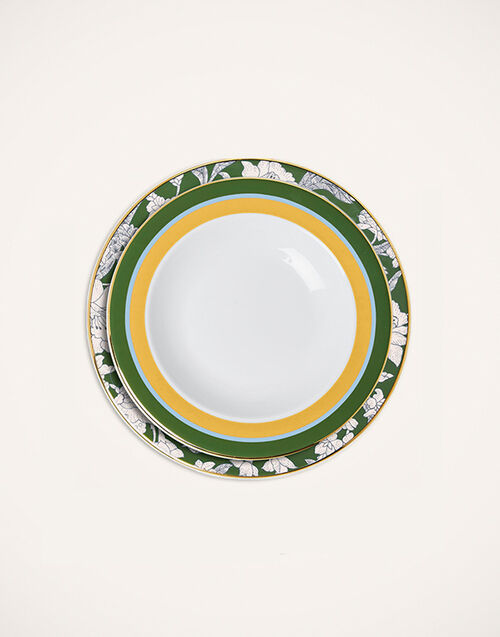 La DoubleJ Soup And Dinner Plates Set Roman Holiday Avorio DIS0064CER001RHY0003