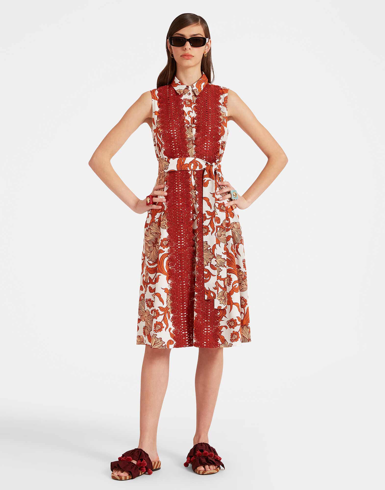 La DoubleJ Tootsie Dress Reef White DRE0735COT039REE01WH01