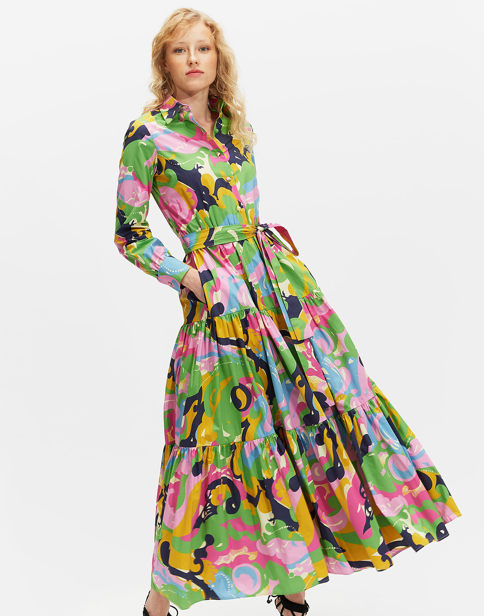 LaDoubleJ Bellini Dress Meraviglia Rosa DRE0016COT001MER0002
