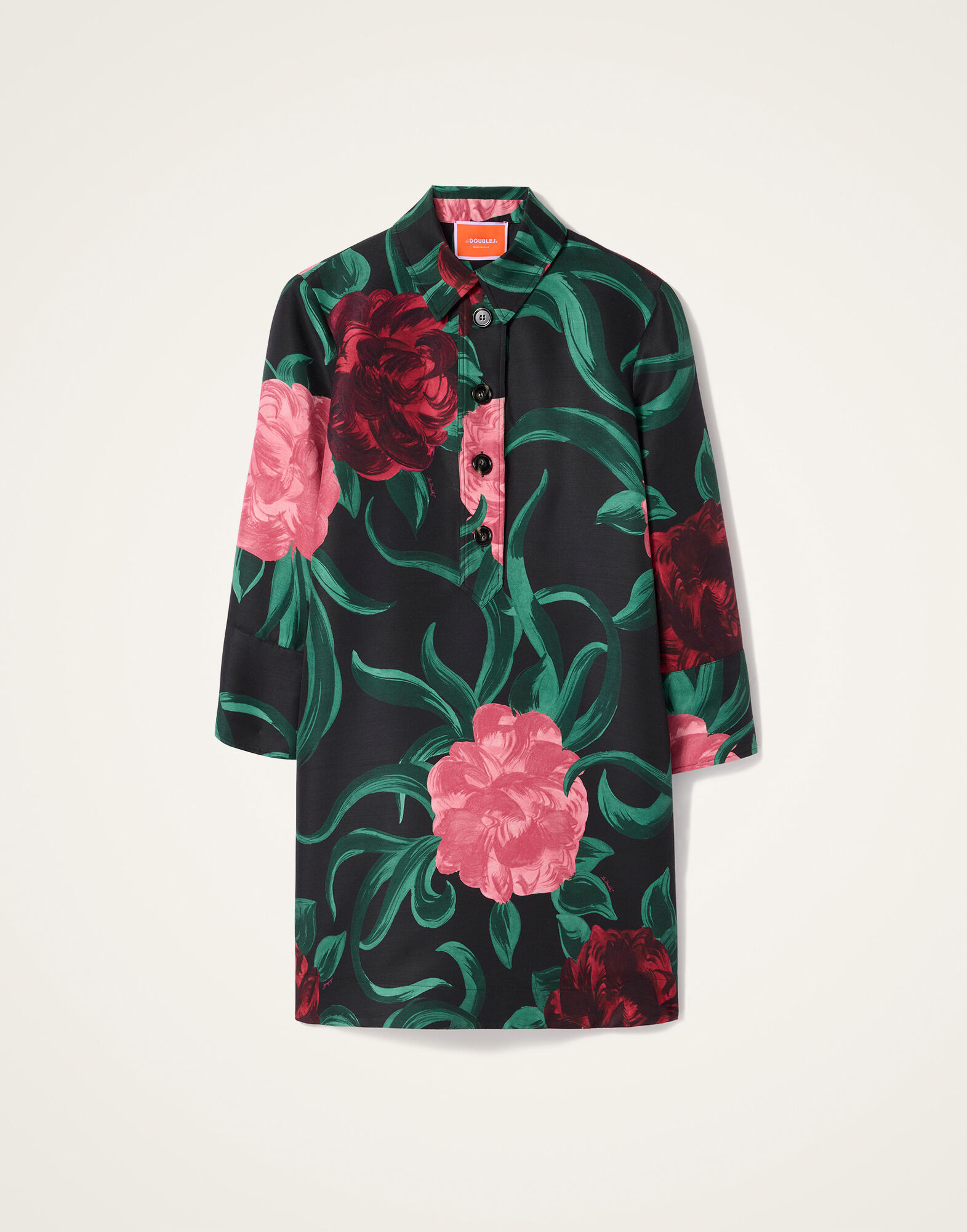 La DoubleJ Short Artemis Dress Peony Black DRE0180CAD001PEO05BL01