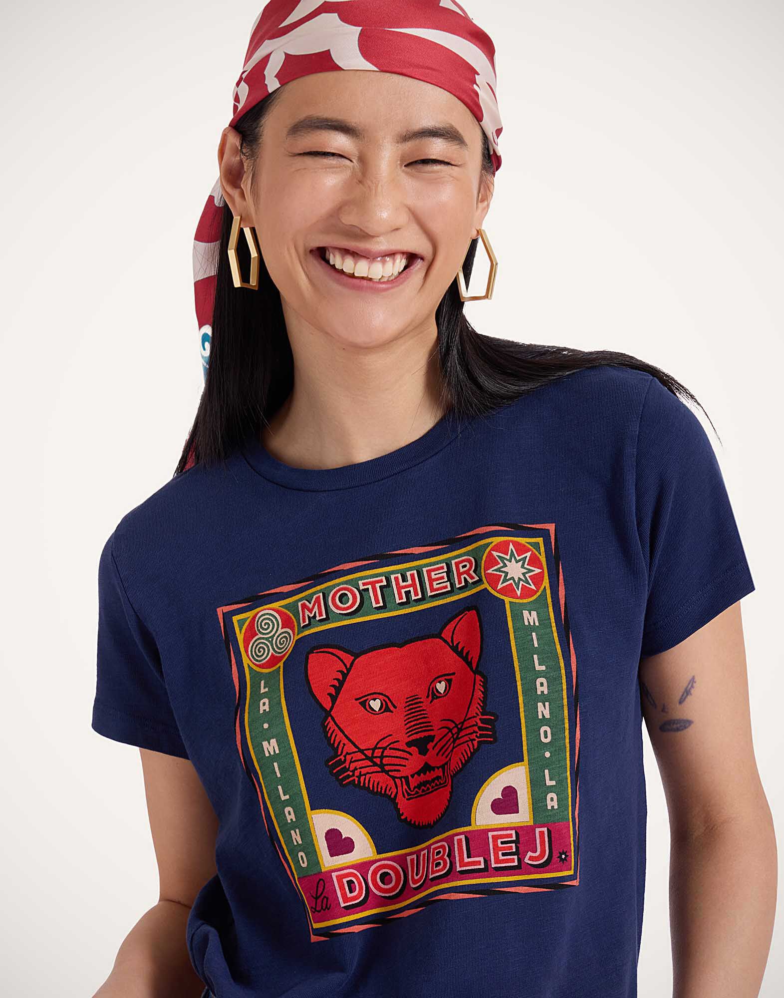 La DoubleJ The Sinful T-Shirt Runs In The Family Blue TSH0063JER059RUN01BU03