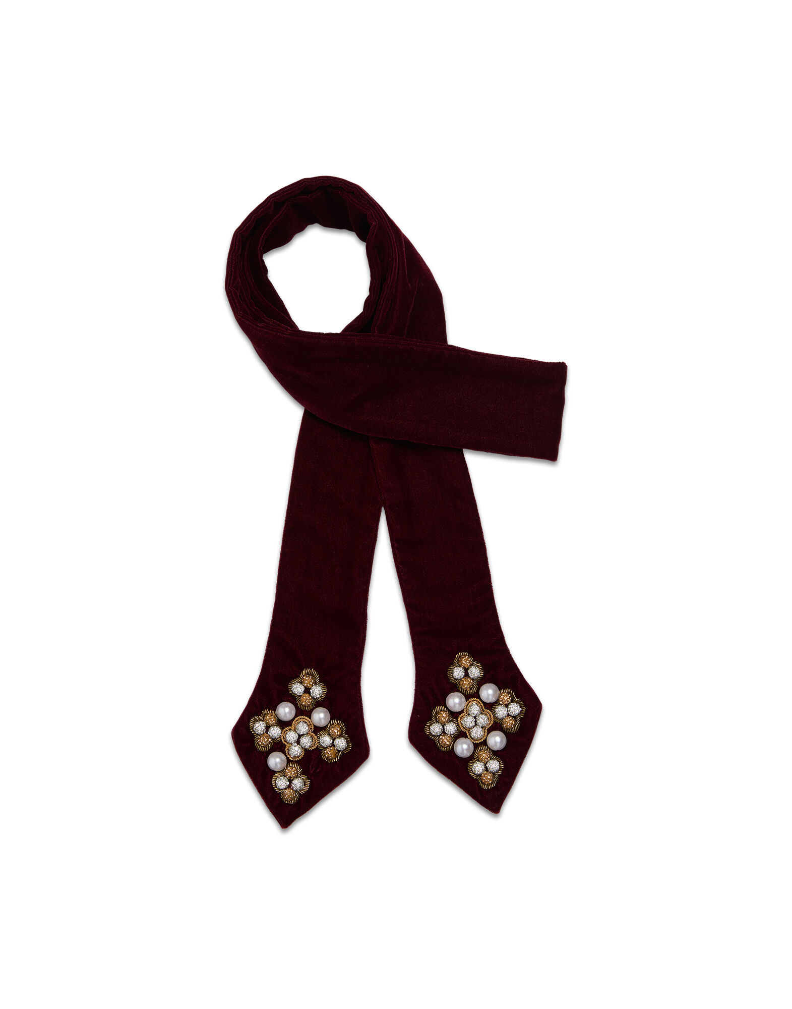 La DoubleJ Ella 2-Ways Stole Solid Red HEB0021VEL015SOLIDRE01