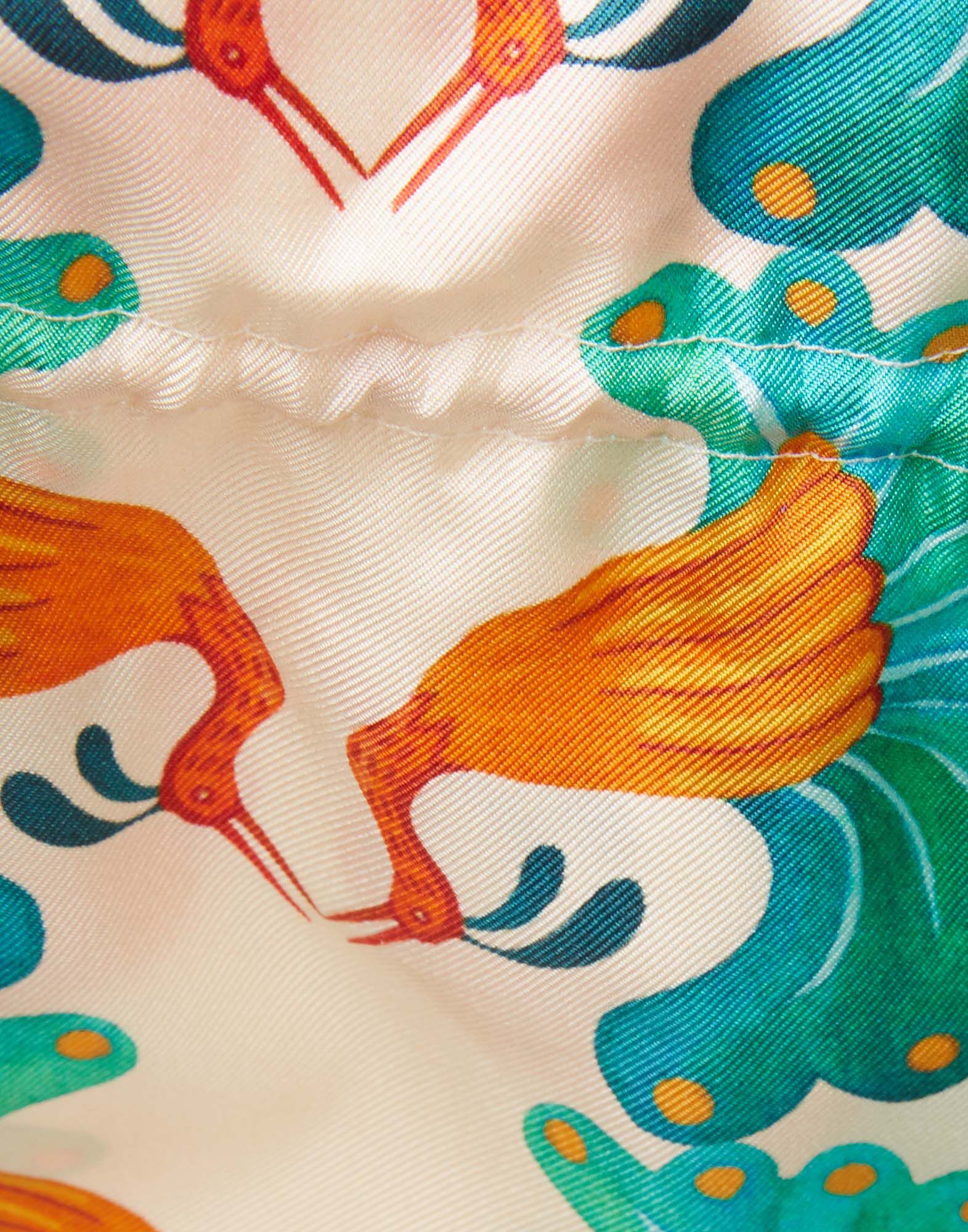 La DoubleJ Celebration Raffia Pouch Kissers BAG0034SIL006KIS0003