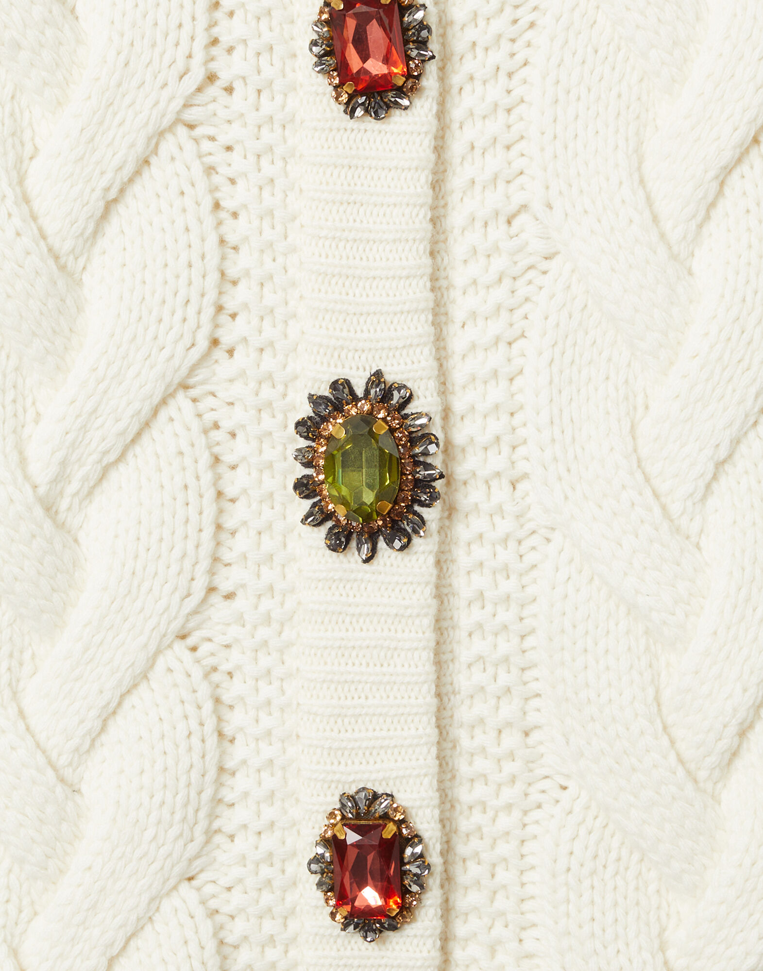 La DoubleJ Portrait Cardigan Solid Ivory PUL0211KNI120VA271WH04