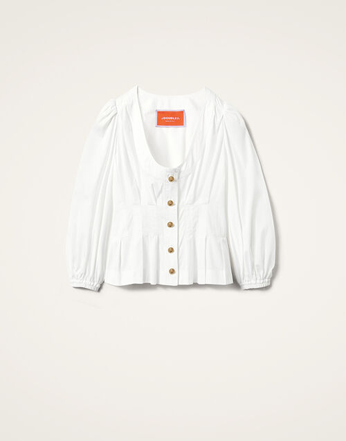 La DoubleJ Primrose Shirt Solid White SHI0122COT064SOLIDWH01