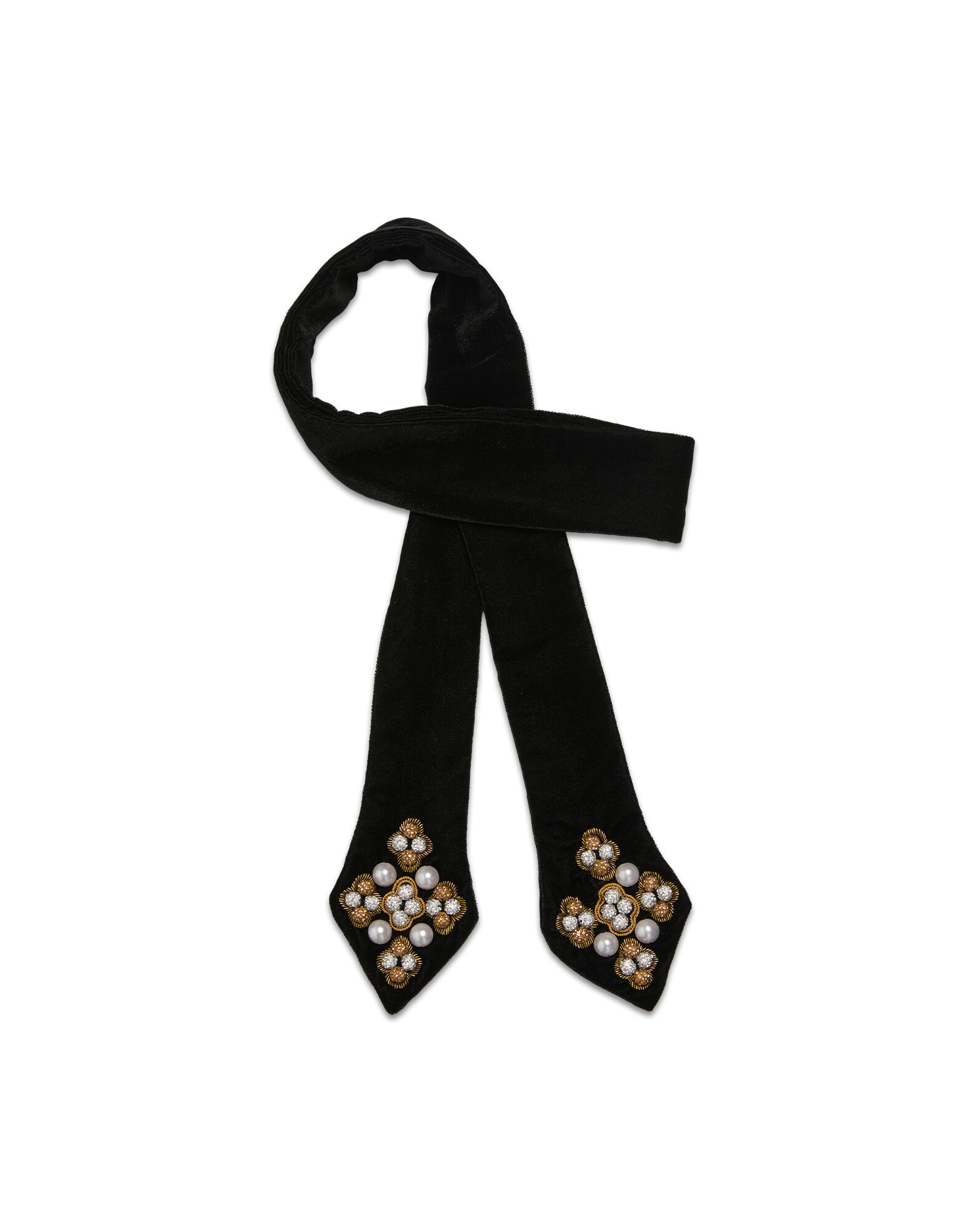 La DoubleJ Ella 2-Ways Stole Solid Black HEB0021VEL015SOLIDBL01