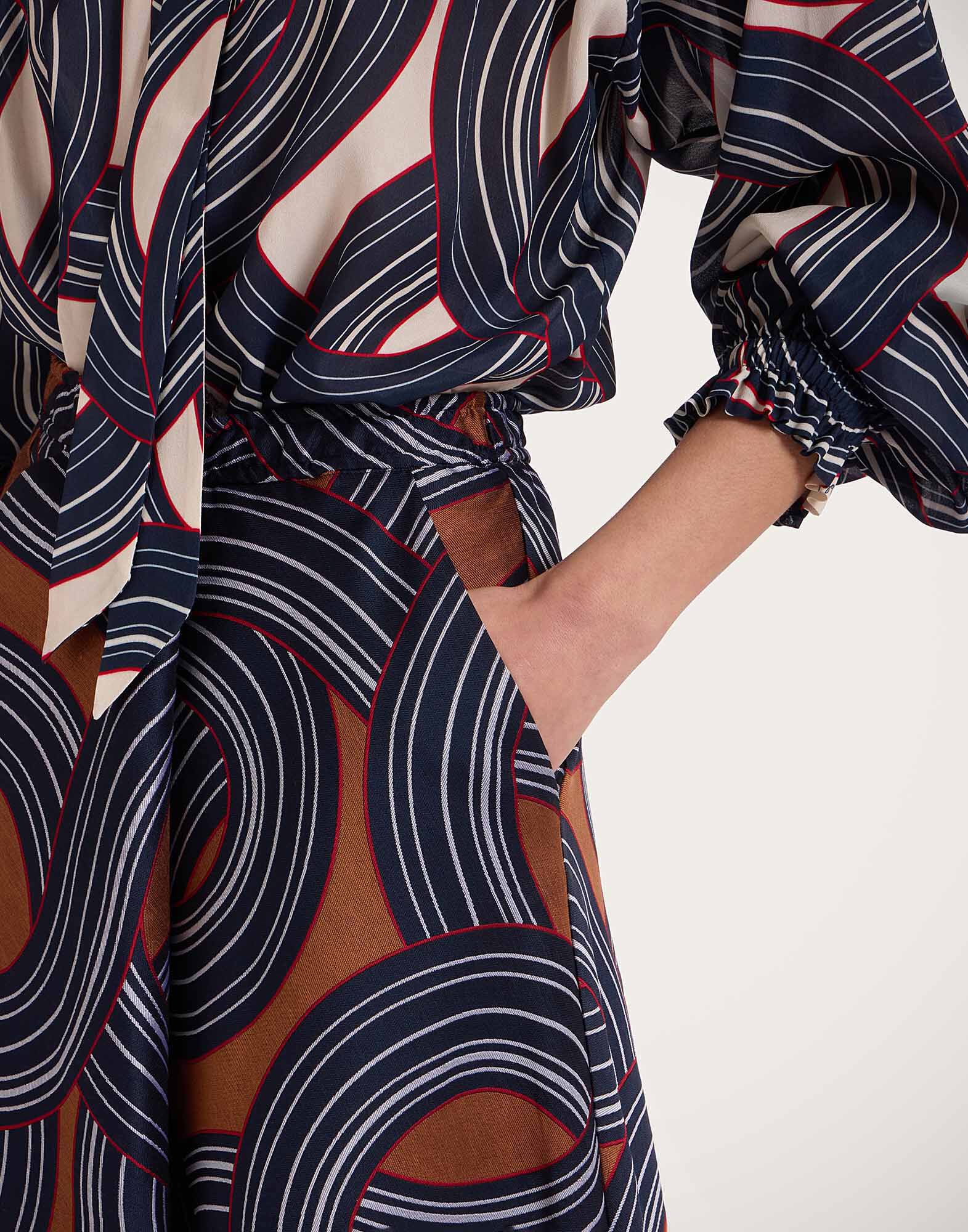 La DoubleJ Drawstring Skirt Montecarlo Blue SKI0098JCQ097MTC02BU03