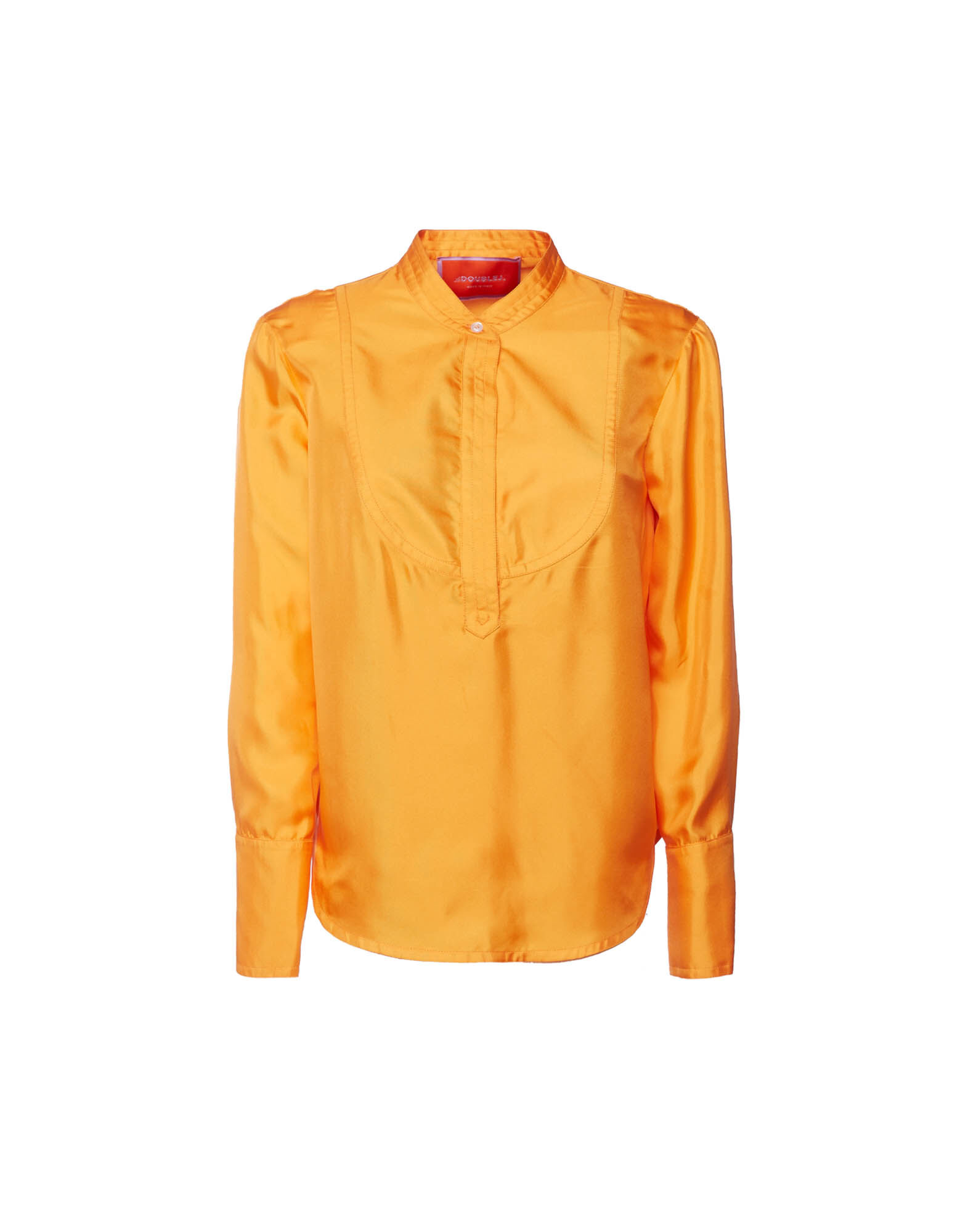 La DoubleJ Portofino Shirt Solid Orange SHI0046SIL001ORA0004