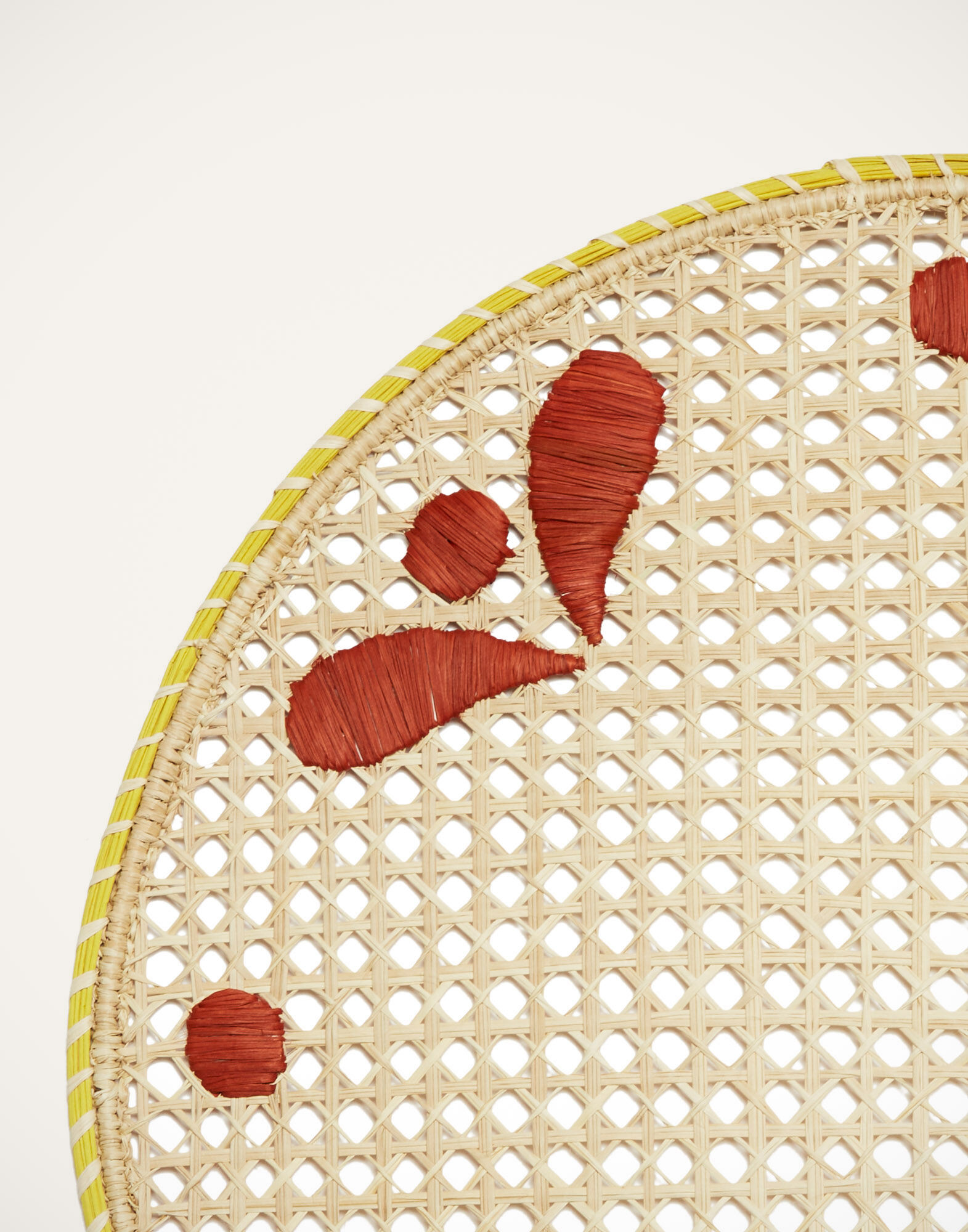 La DoubleJ Raffia Placemats Set Of 2 Capri Brick PMT0007RAF010CAP06RE06