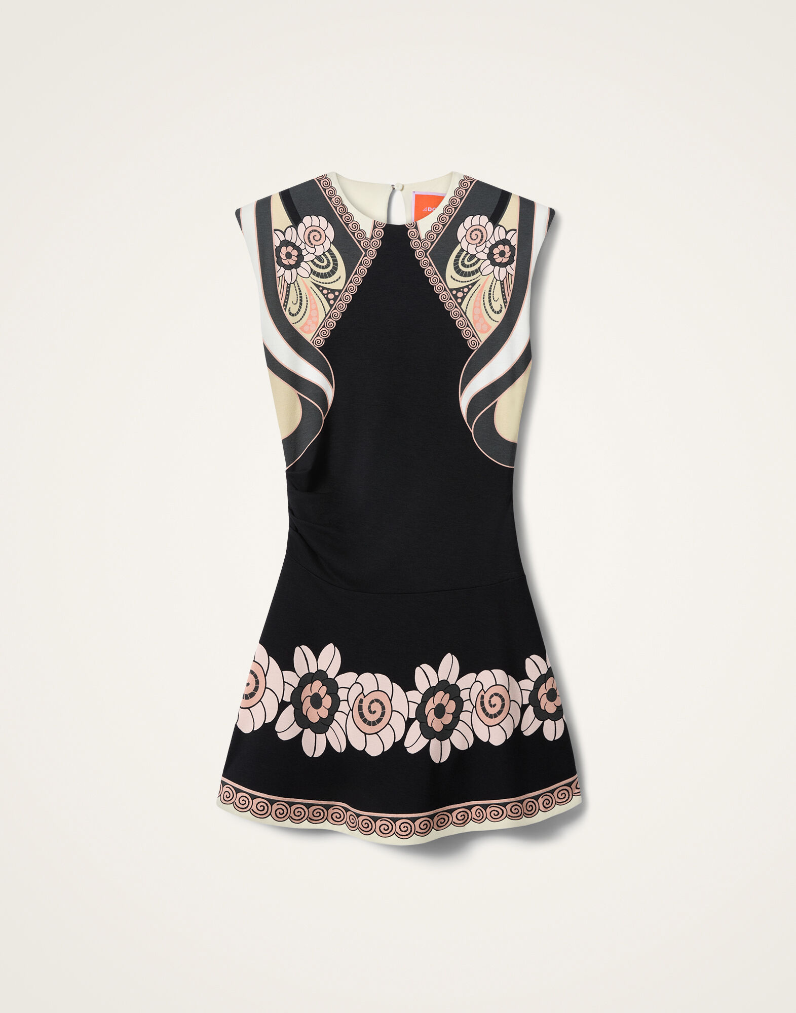 La DoubleJ Lela Mini Dress Ambrosia Plac&eacute;e Black DRE0904JER067AMB03BL01