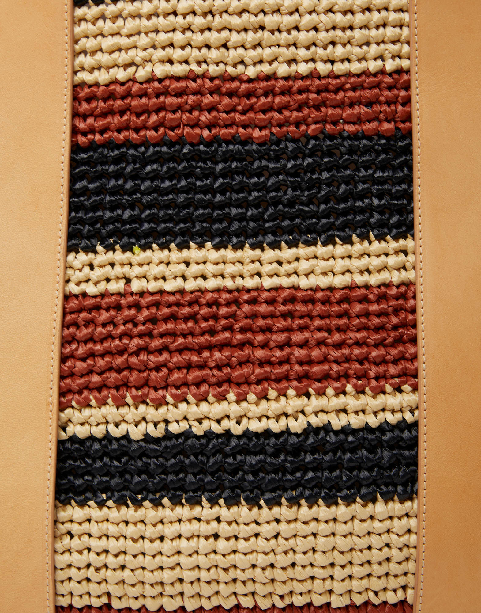 La DoubleJ Tote Raffia Bag Multicolor Black BAG0042RAF003MUL0054