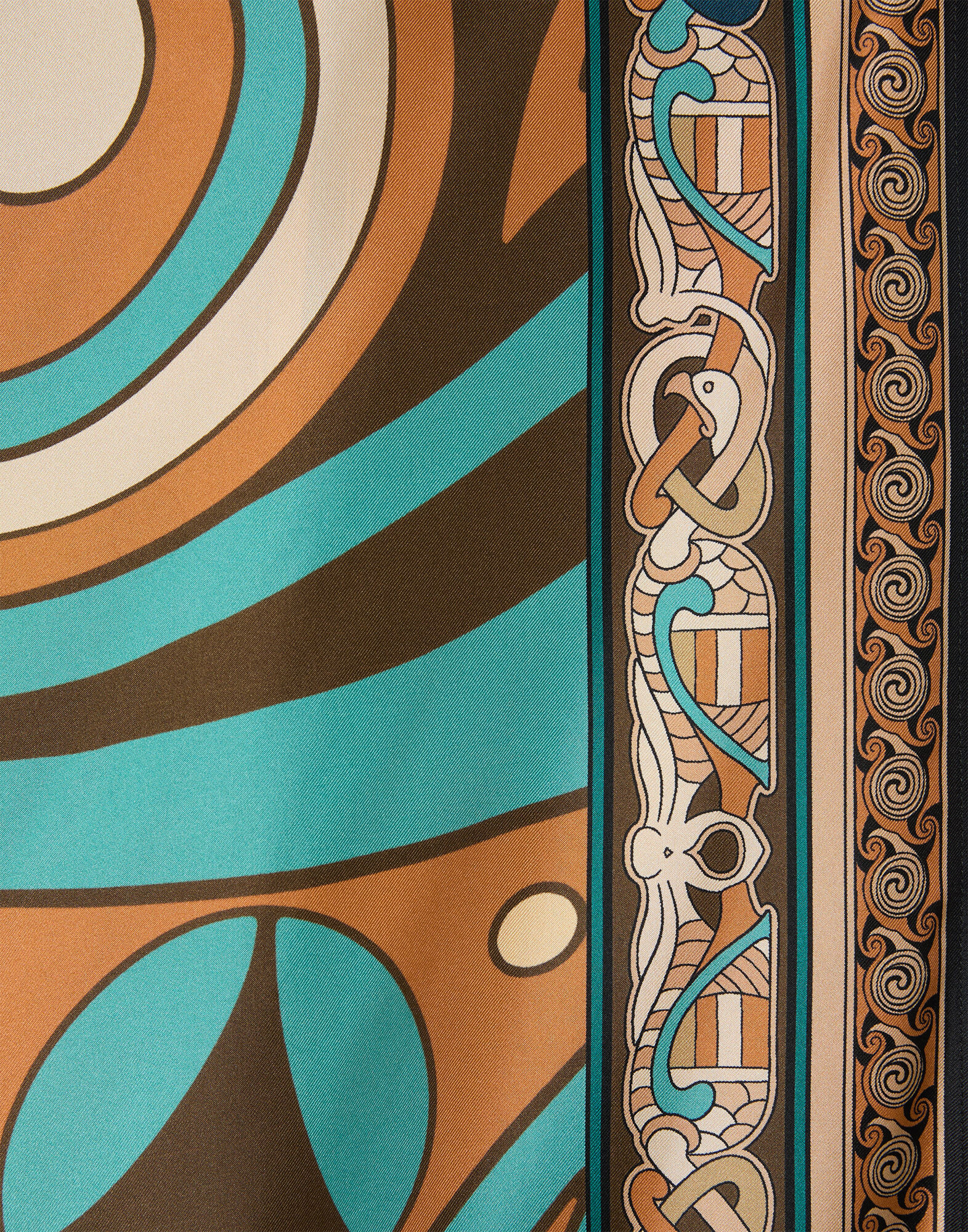 La DoubleJ Sarong Skirt Kells Swirl Plac&eacute;e Camel SKI0122SIL029KLS01BR04