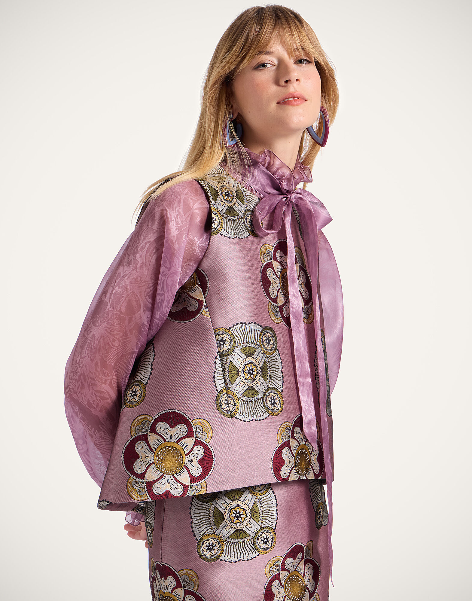 La DoubleJ La Scala Top Nucleus Dusty Pink TOP0016JCQ114NUC03PI10