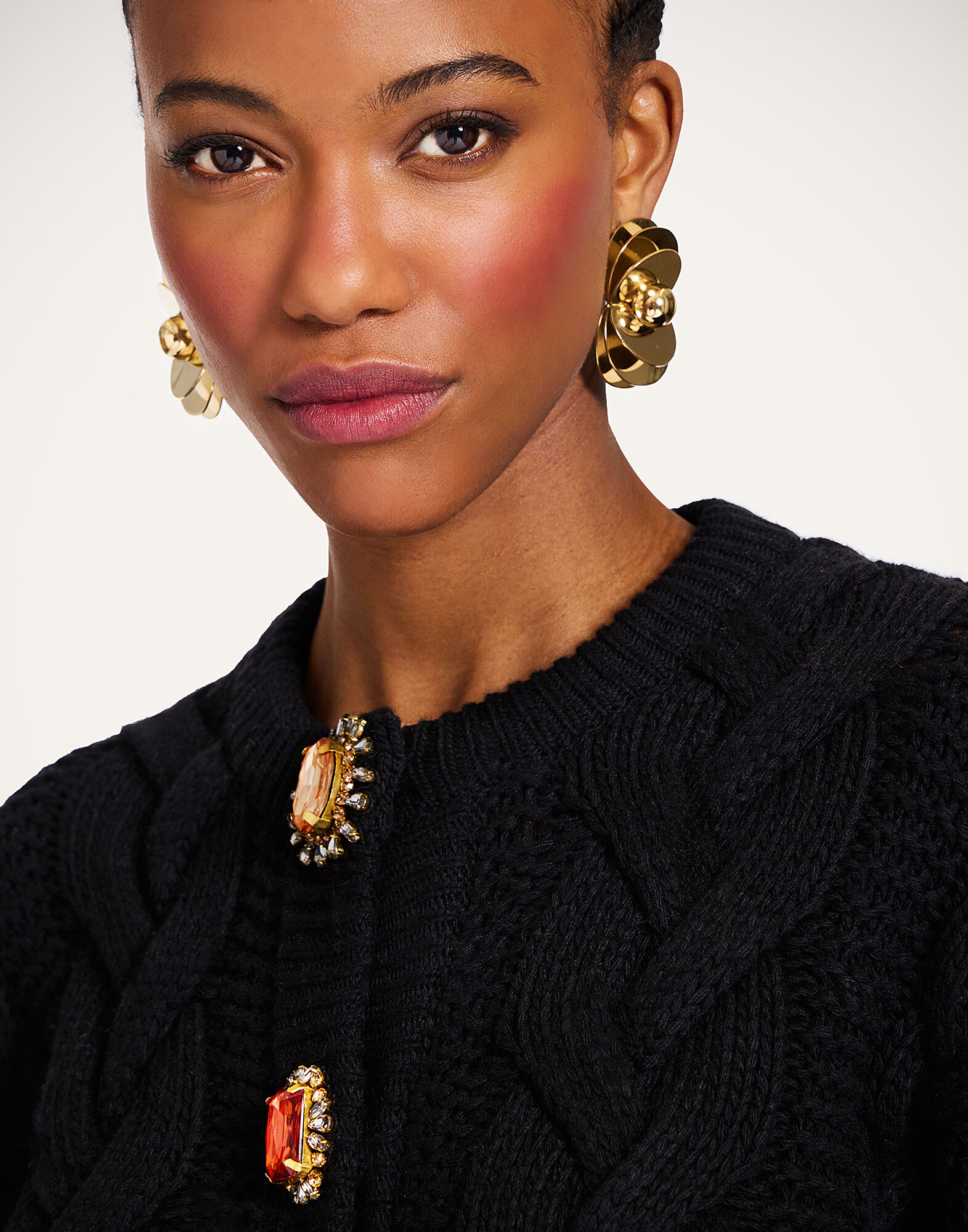 La DoubleJ Portrait Cardigan Solid Black PUL0211KNI120VA271BL01