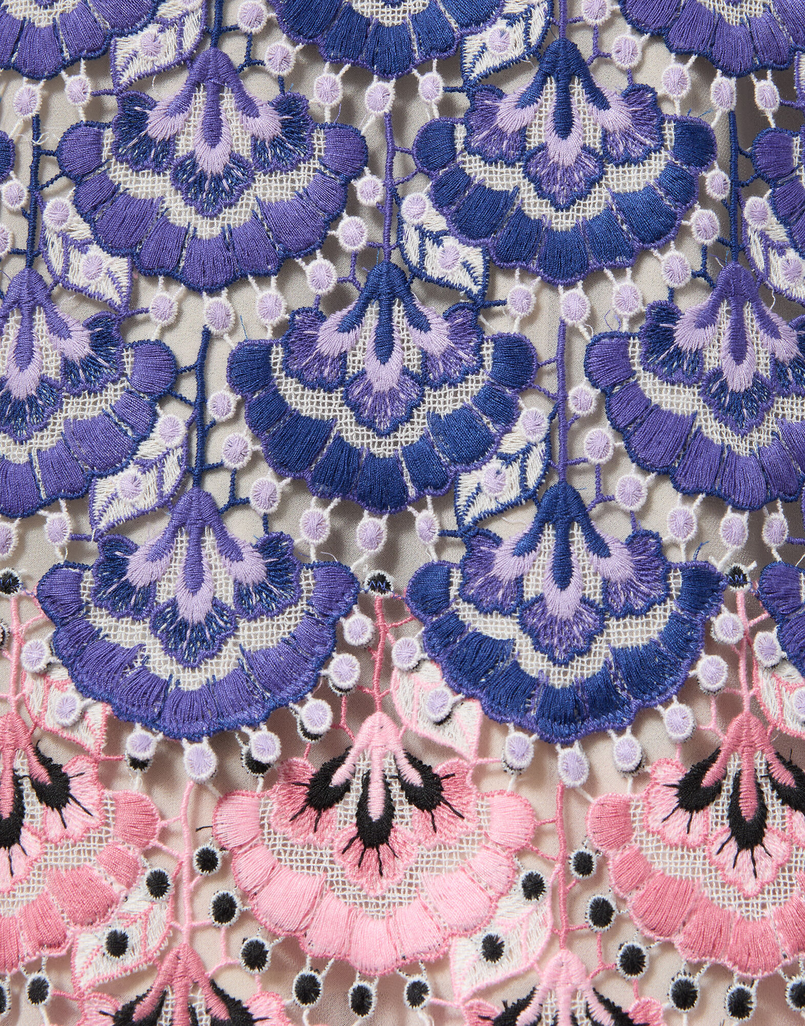 La DoubleJ Super Swing Dress In Bloom Blue DRE0894EMB085BLO01BU03