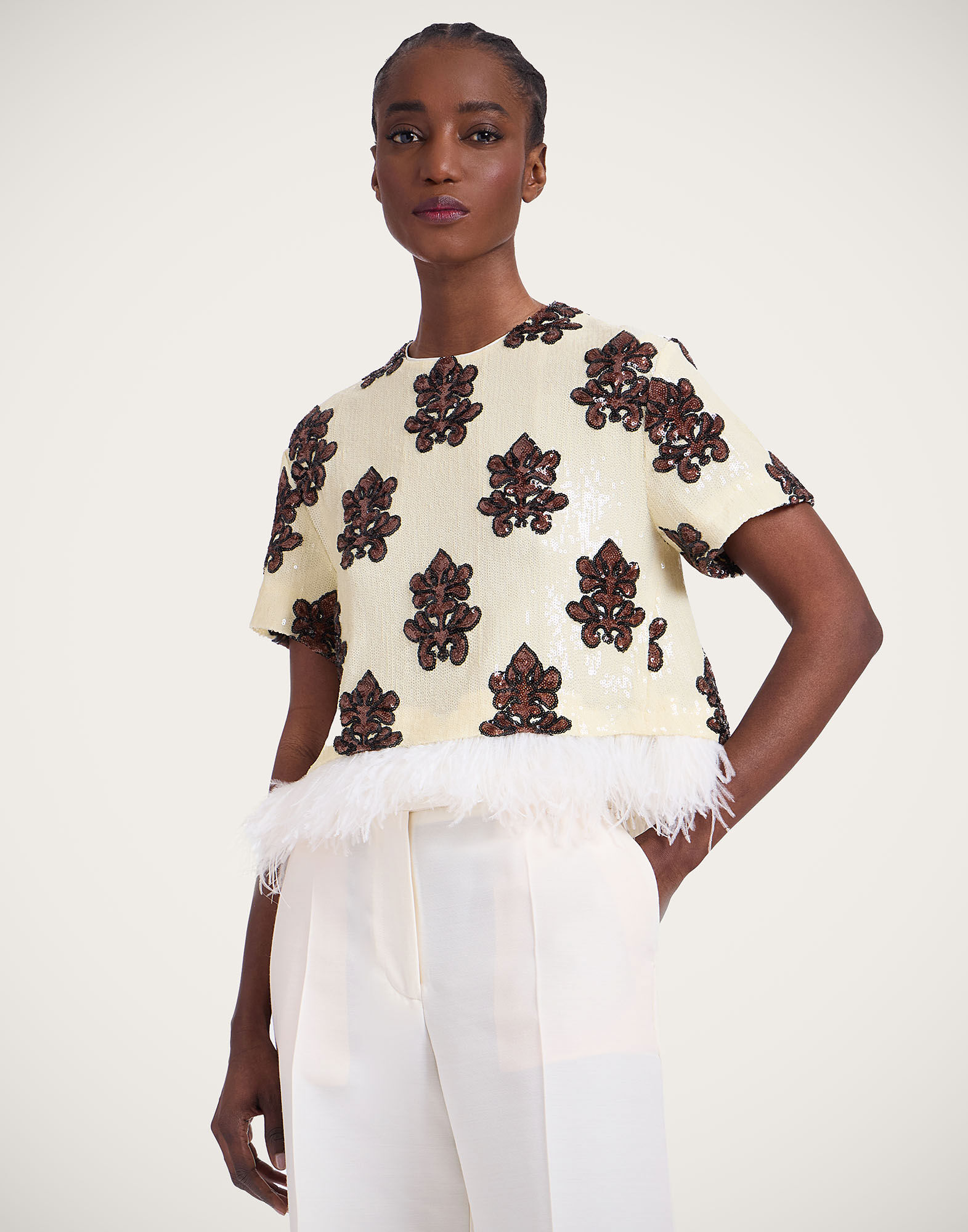 La DoubleJ La Scala Tee Herald Pink TSH0040PAI006HRL04PI01