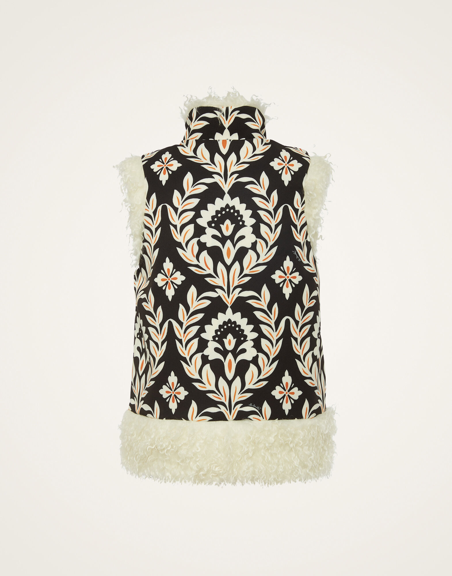 La DoubleJ Sleeveless Folk Jacket Ghirlanda Black JAC0046JER034GHI01BL01