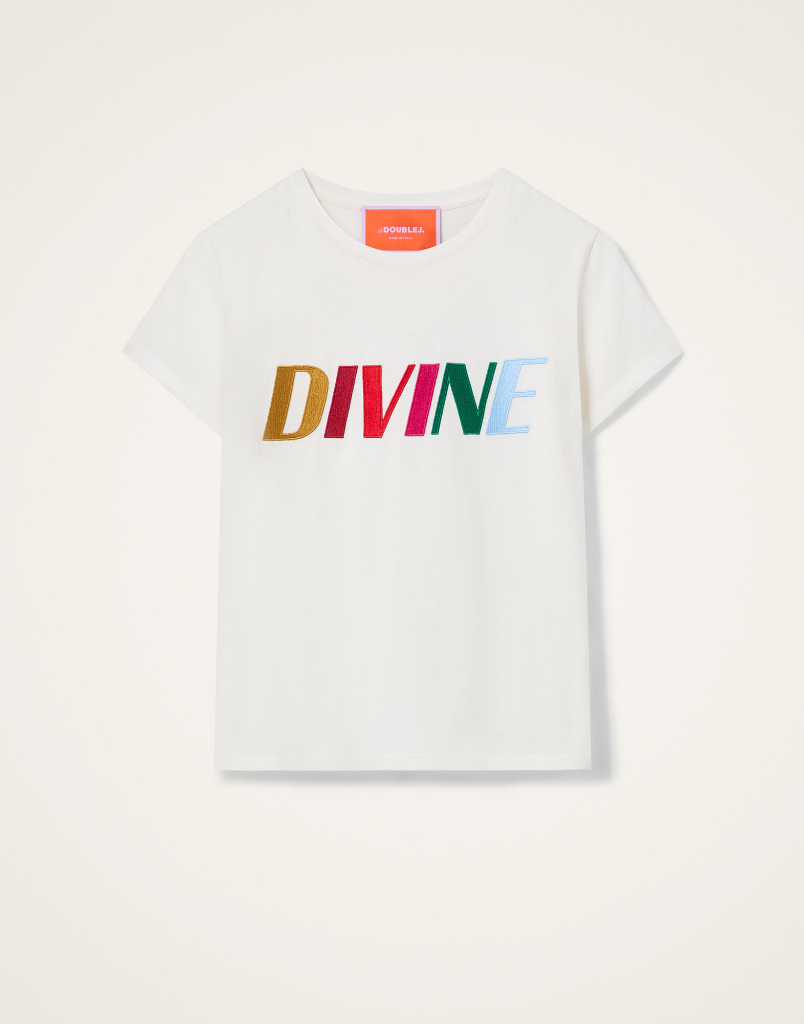 La DoubleJ High Tee Shirt Divine White TSH0071JER032SOC06WH01
