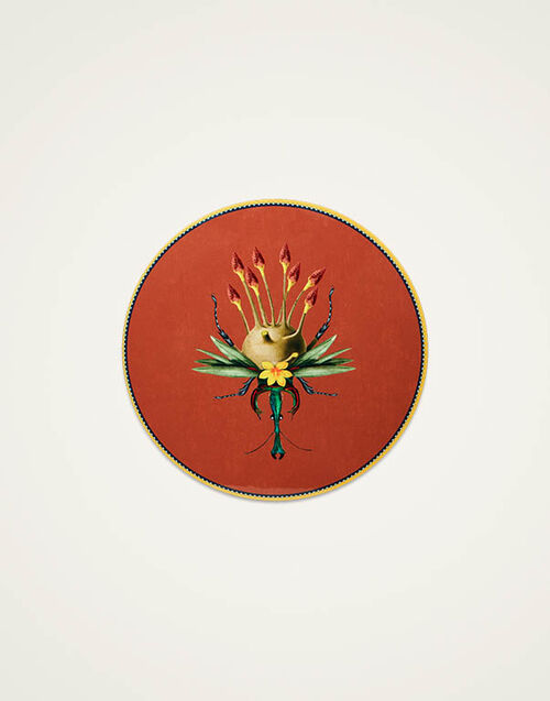 La DoubleJ Disk Placemat Leafbug Brick PMT0016CRK001LEB01RE06