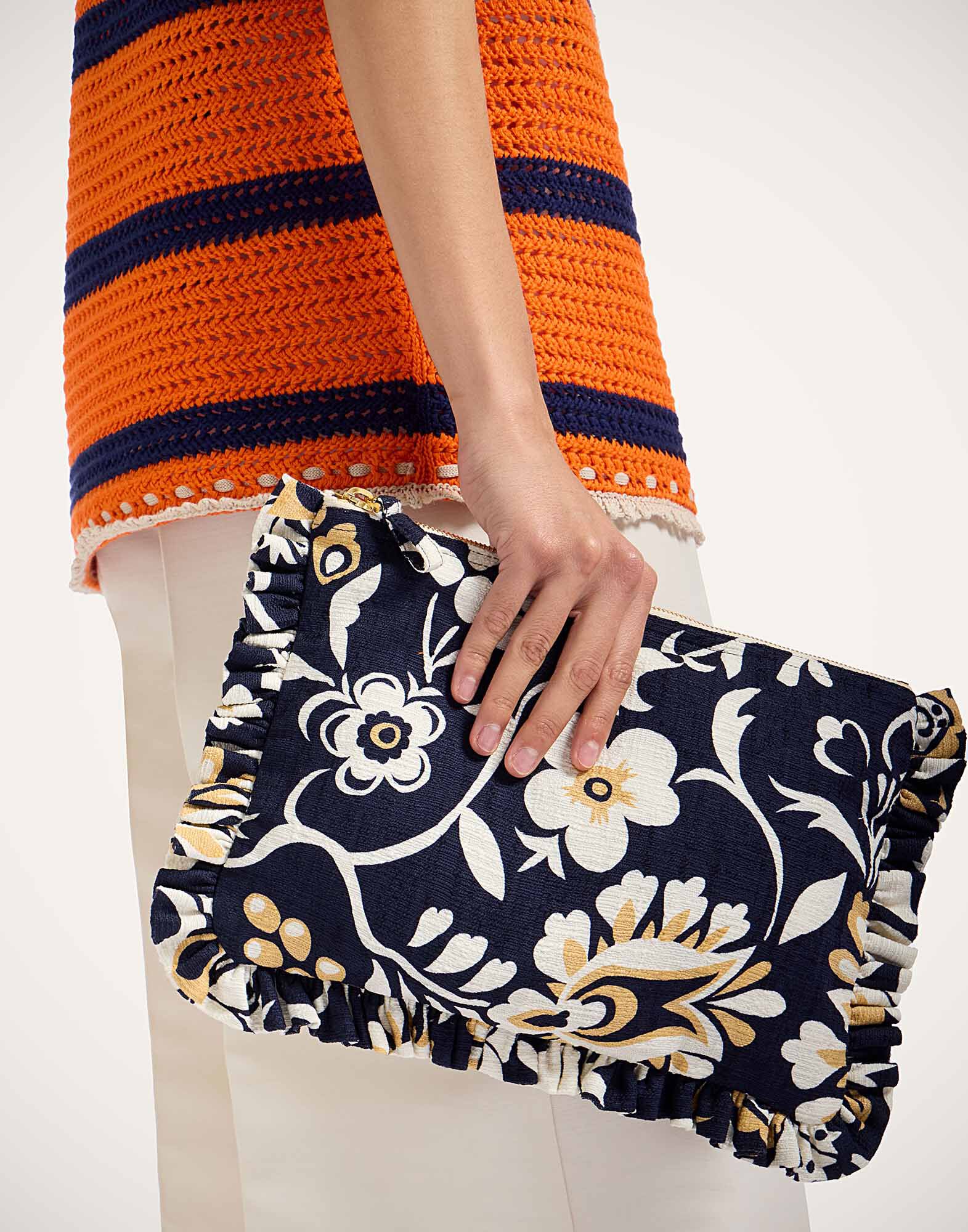 La DoubleJ Hand Pochette Selva Blue BAG0059COT005SEL06BU03