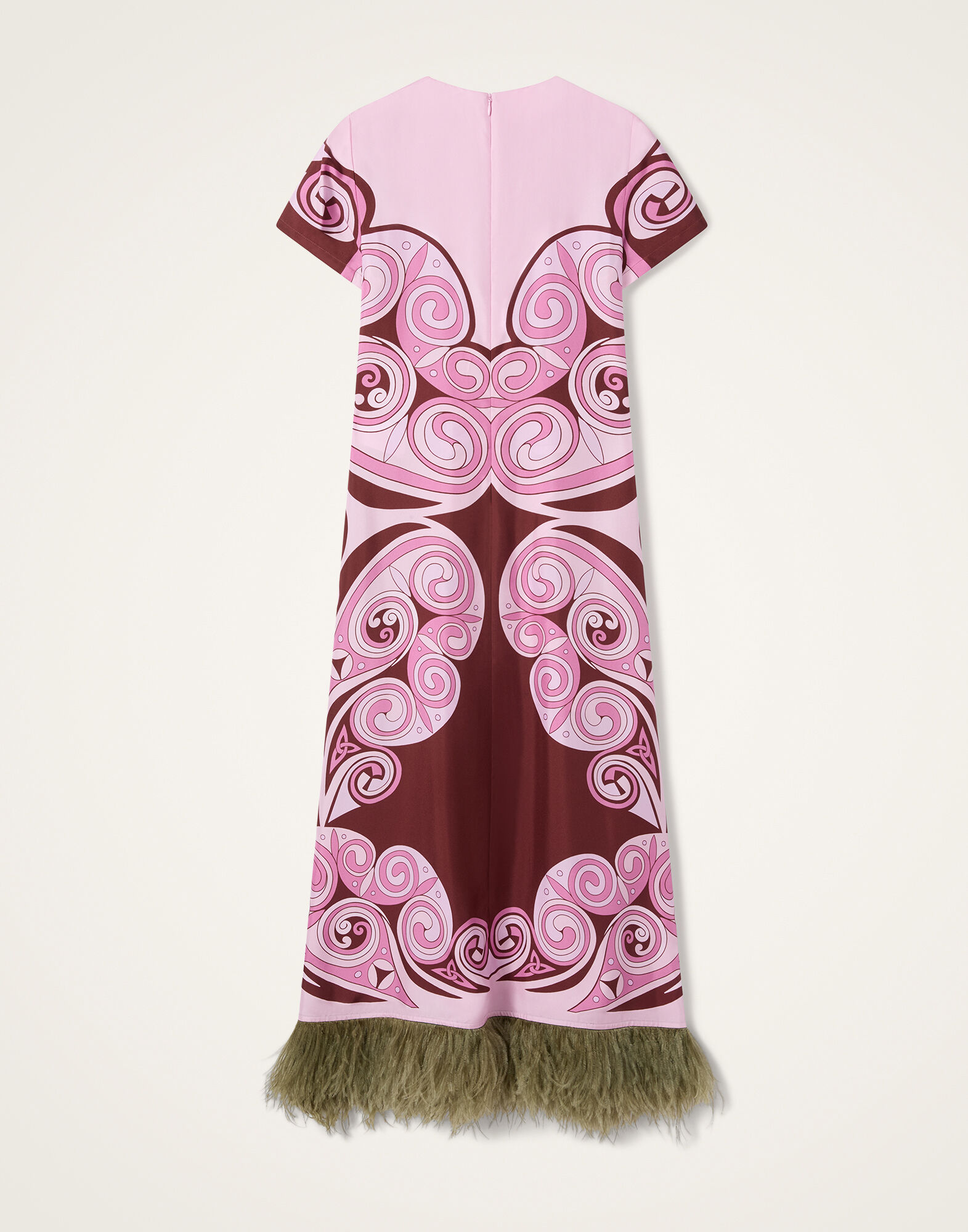 La DoubleJ Swing Dress Kells Swirl Plac&eacute;e Mauve DRE0864SIL026KLS01PU06