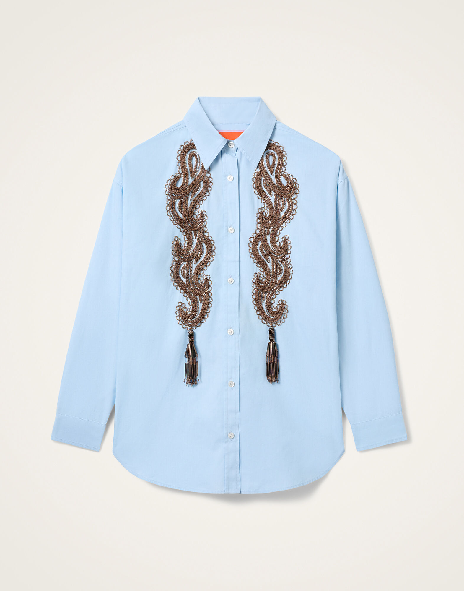 La DoubleJ Better Than Your Boyfriend's Shirt Solid Light Blue SHI0177COT082SOLIDBU01