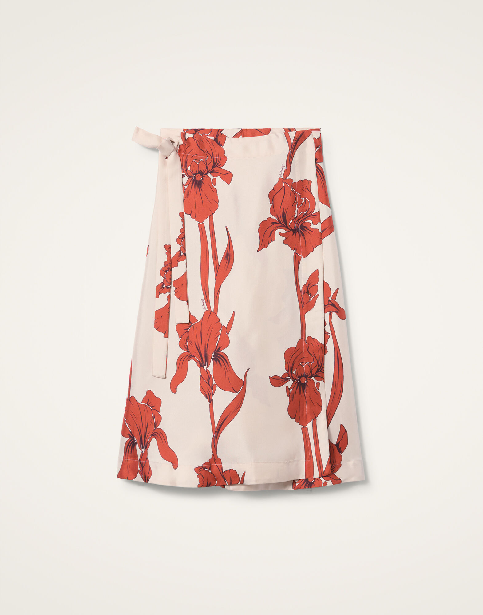 La DoubleJ Pareo Midi Skirt Iris Dark Orange SKI0145SIL001IRS04OR03