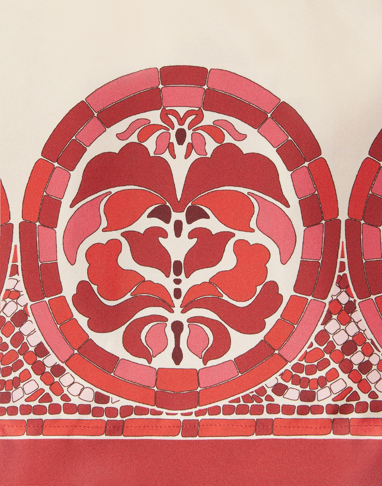 La DoubleJ Palazzo Shorts Cobra Plac&eacute;e Red TRO0163SIL006COB01RE01