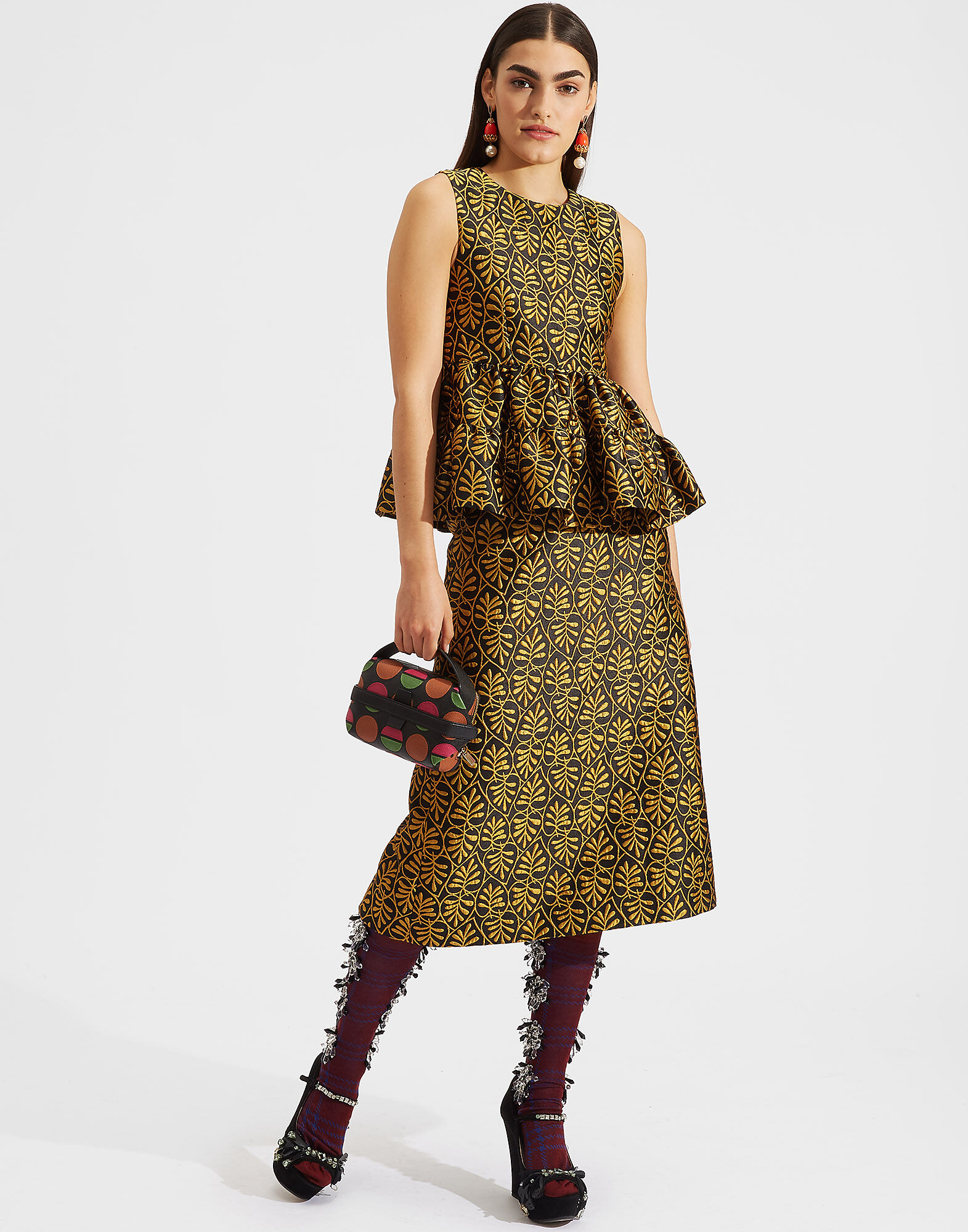 LaDoubleJ Bouncy Top Foglie SHI0013JAC002FOG0001