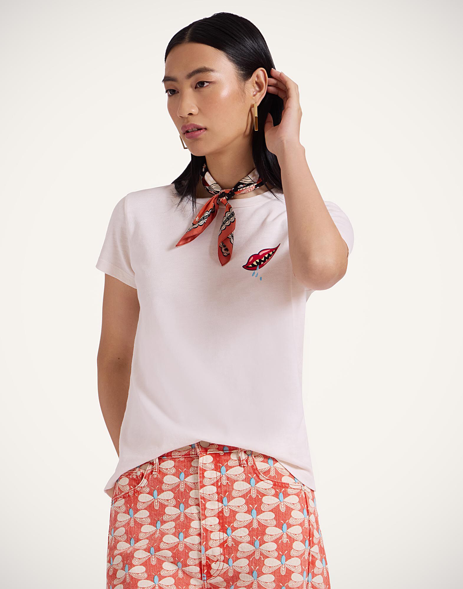 La DoubleJ The Sinful T-Shirt Team Player White TSH0063JER059TEA01WH01