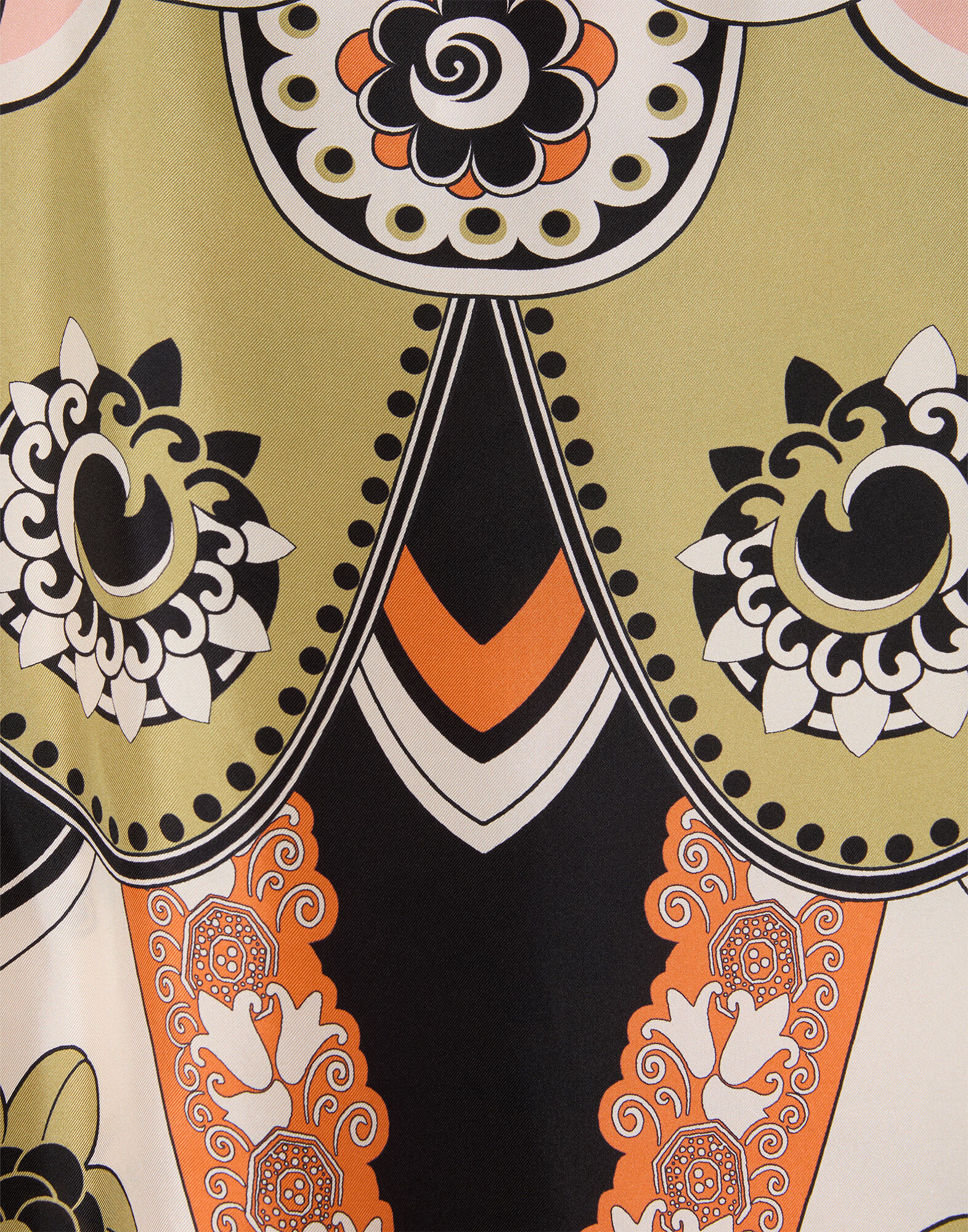La DoubleJ Foulard Top Plume Plac&eacute;e Ivory TOP0195SIL029PLU03WH04