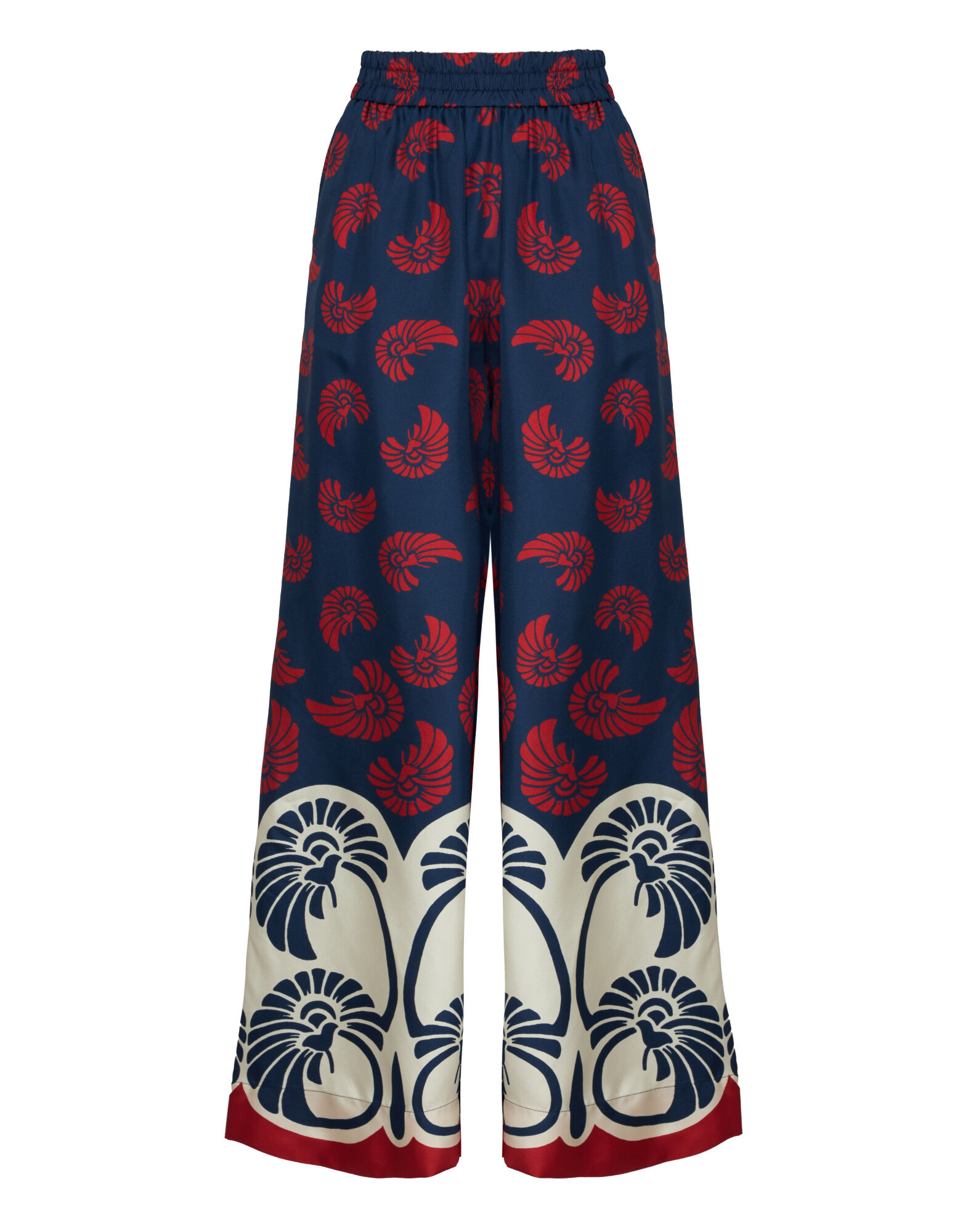 La DoubleJ Palazzo Pants Palmetto Plac&eacute;e TRO0003SIL001PIG01BU06