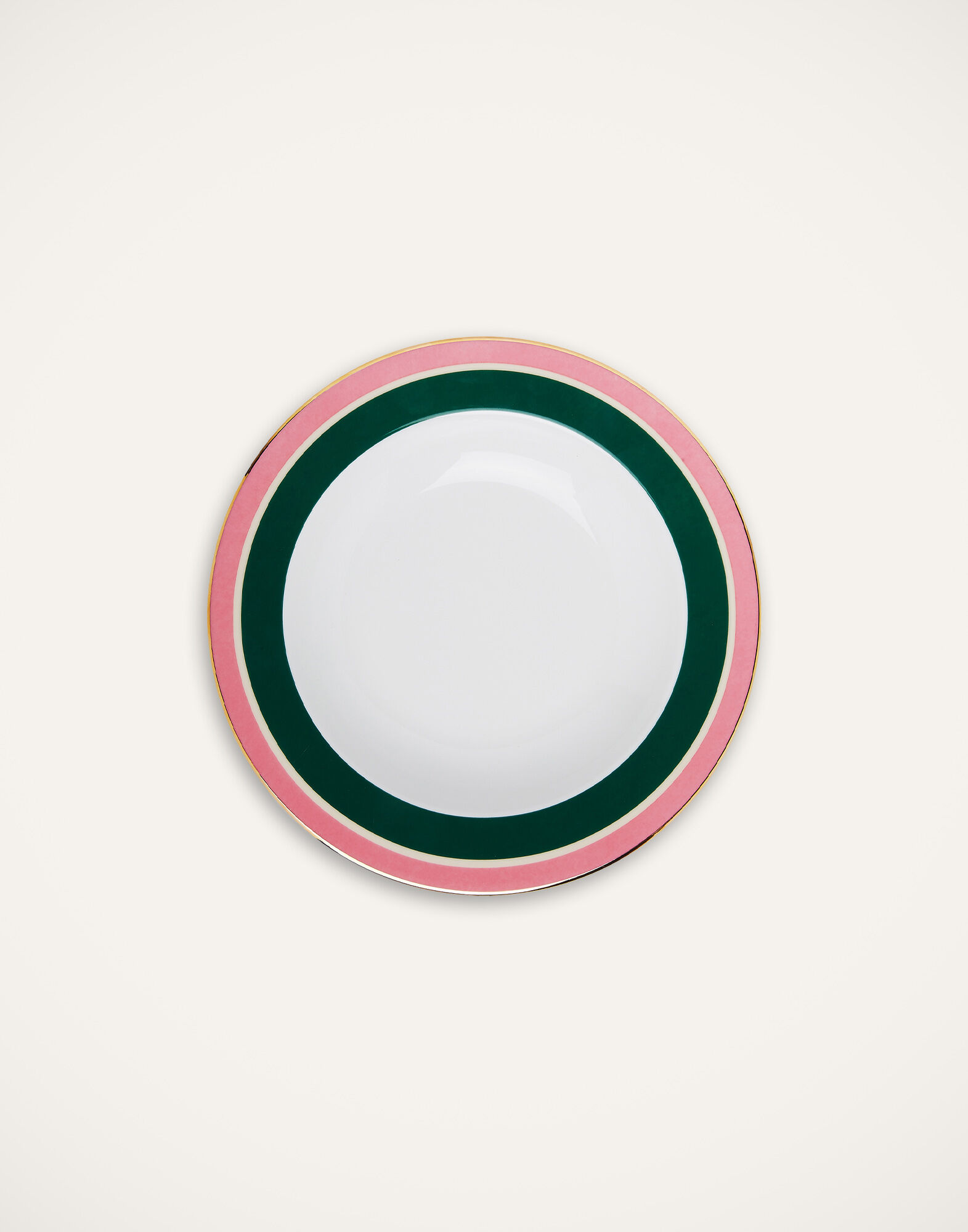 La DoubleJ Soup Plates Set Of 2 Rainbow Forest Green SOU0002CER001RAI03GR03