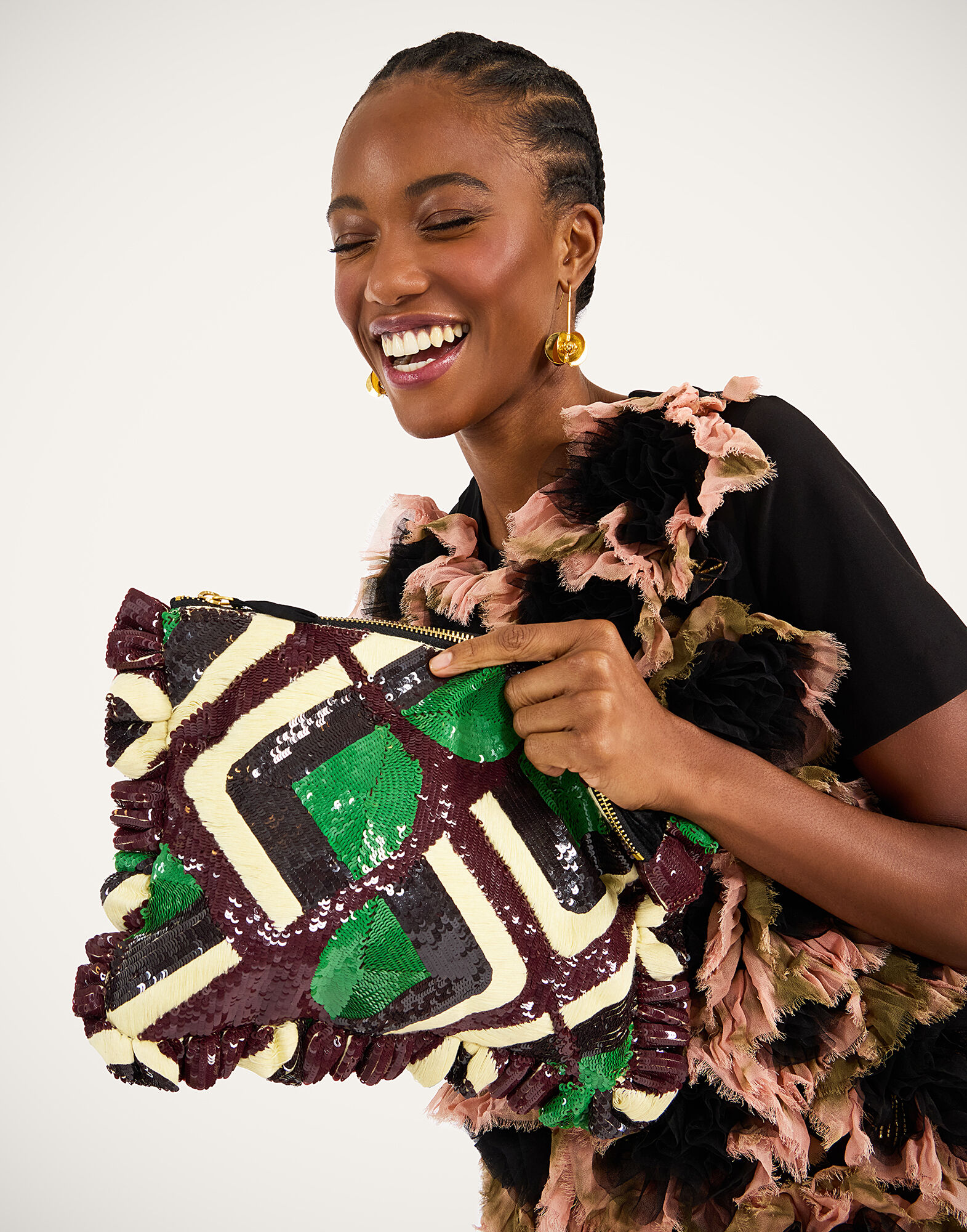 La DoubleJ Hand Pochette Domino Military Green BAG0081PAI017DOM07GR12