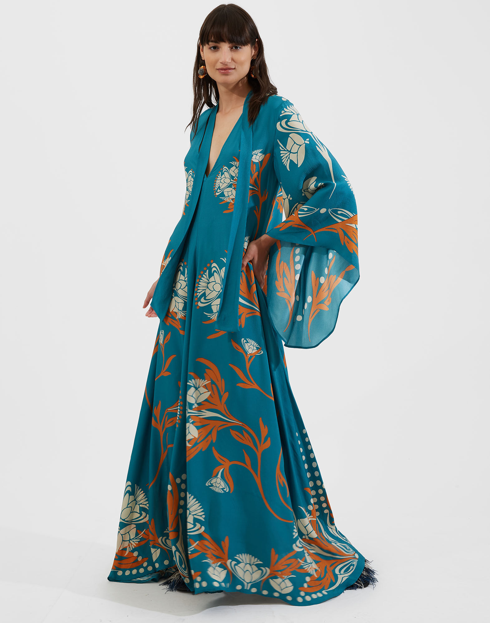 La DoubleJ Magnifico Dress Florence Plac&eacute;e DRE0232VIS004FLO0002