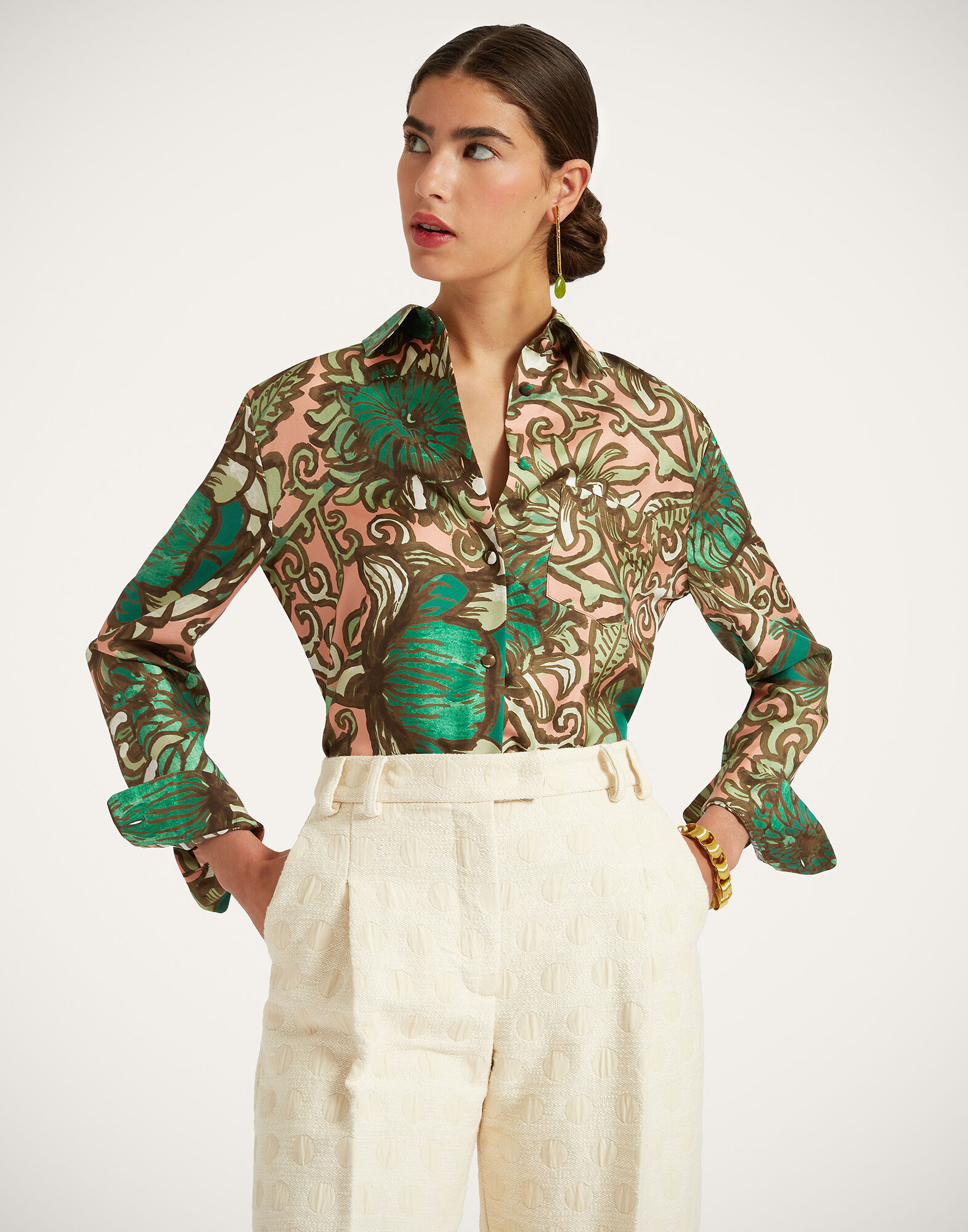 La DoubleJ Boy Shirt Anemone Pink SHI0001SIL001ANE02GR05